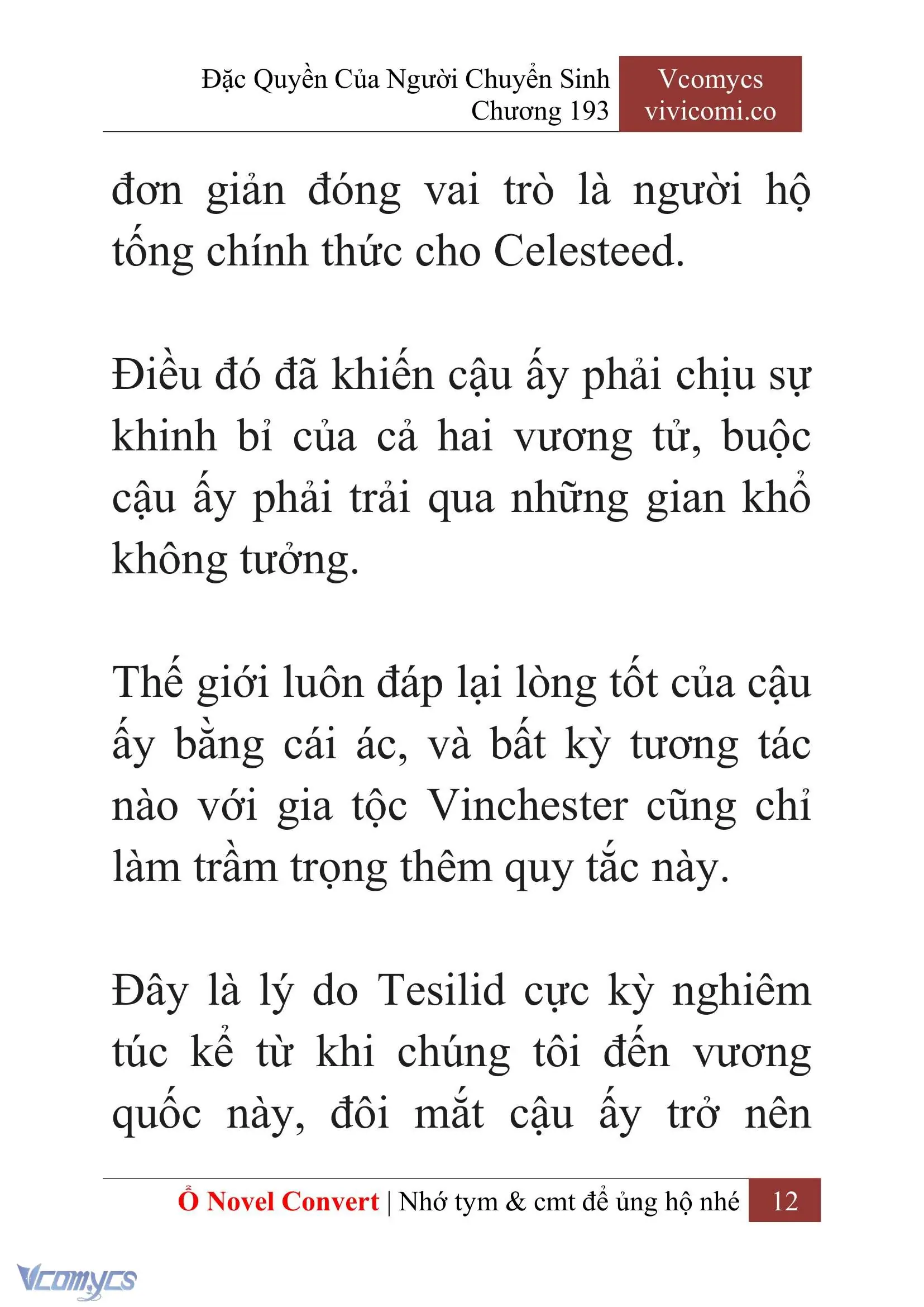 [Novel] Đặc Quyền Của Người Chuyển Sinh Chapter 193 - Trang 16