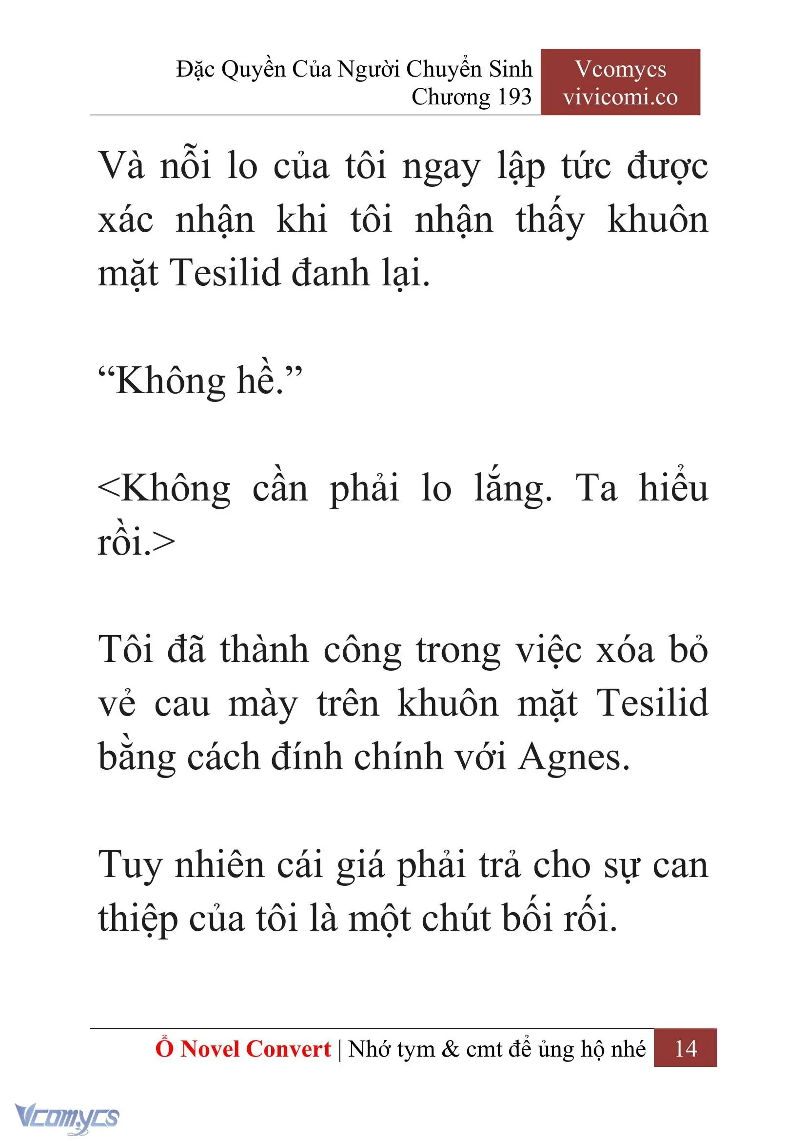 [Novel] Đặc Quyền Của Người Chuyển Sinh Chapter 193 - Trang 18