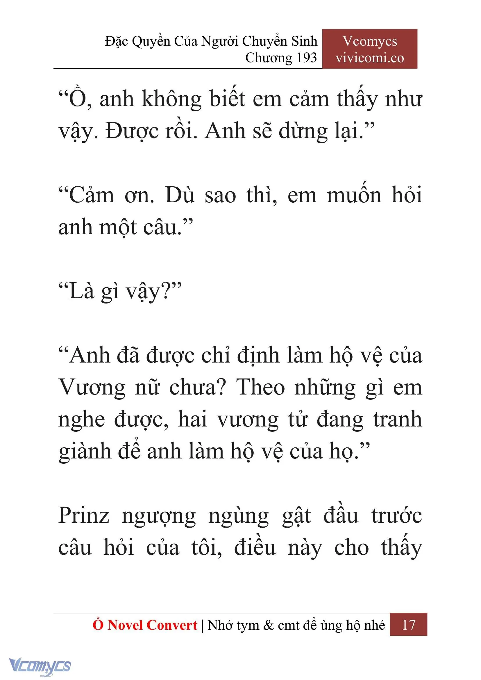 [Novel] Đặc Quyền Của Người Chuyển Sinh Chapter 193 - Trang 21