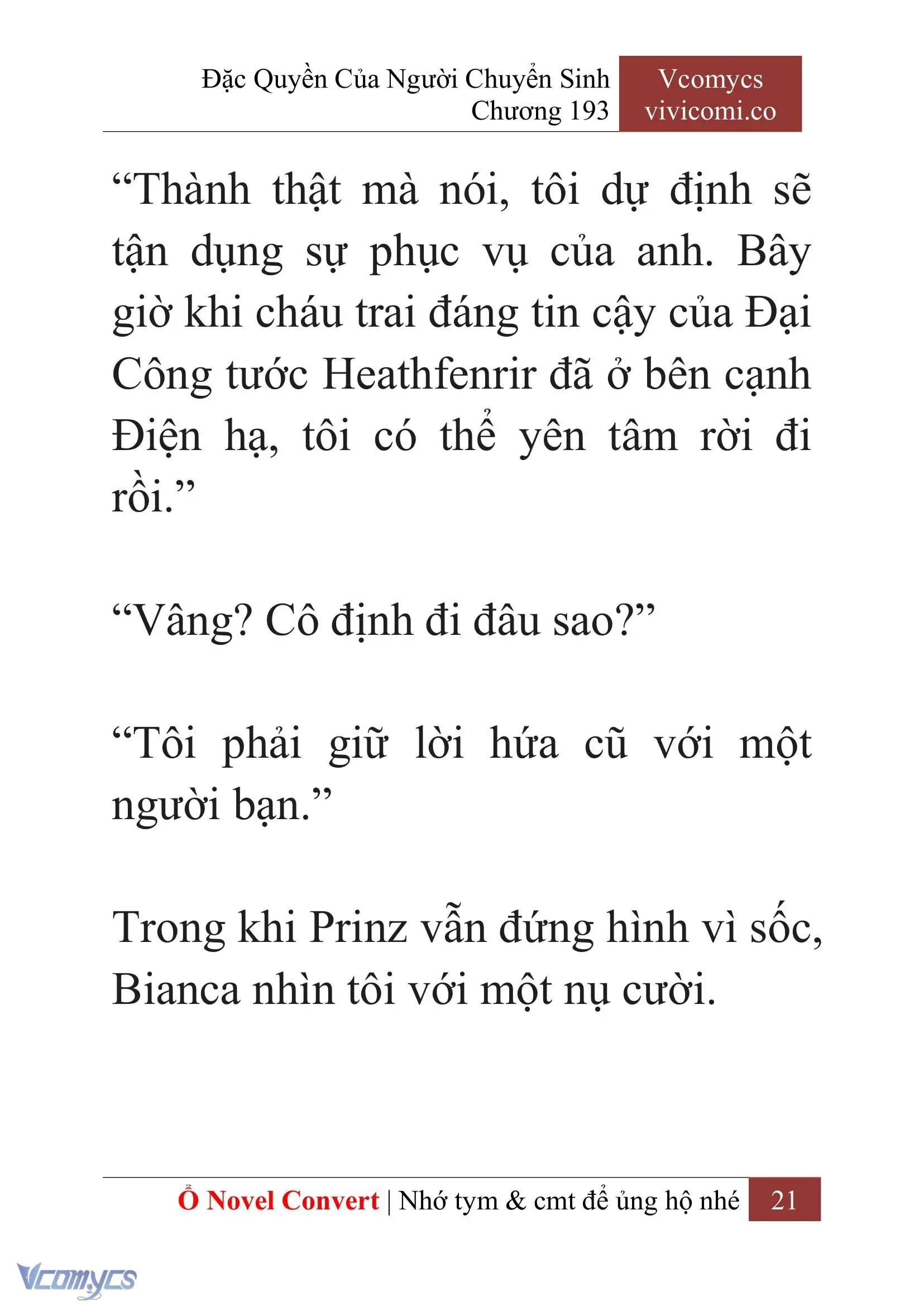 [Novel] Đặc Quyền Của Người Chuyển Sinh Chapter 193 - Trang 25