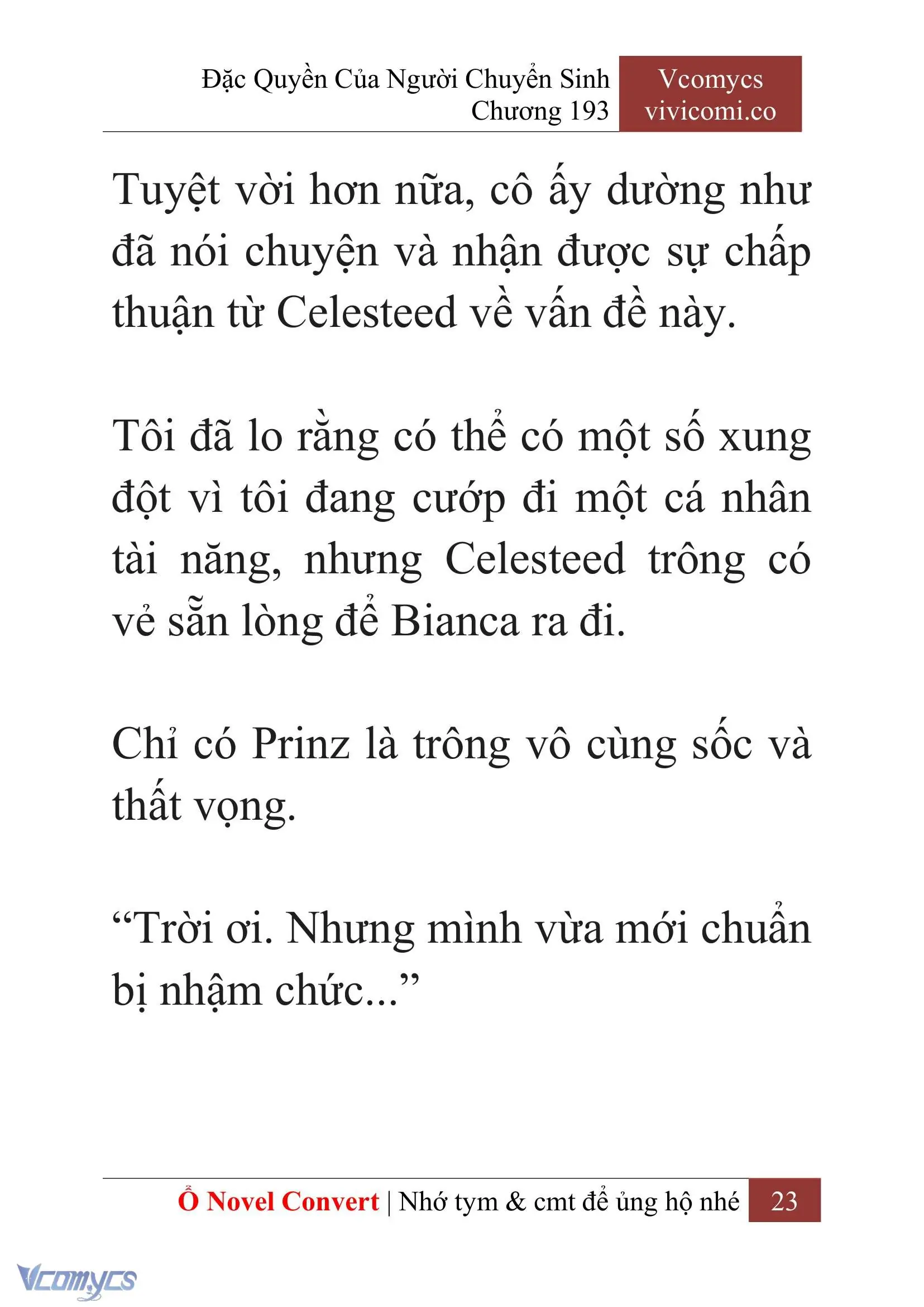 [Novel] Đặc Quyền Của Người Chuyển Sinh Chapter 193 - Trang 27