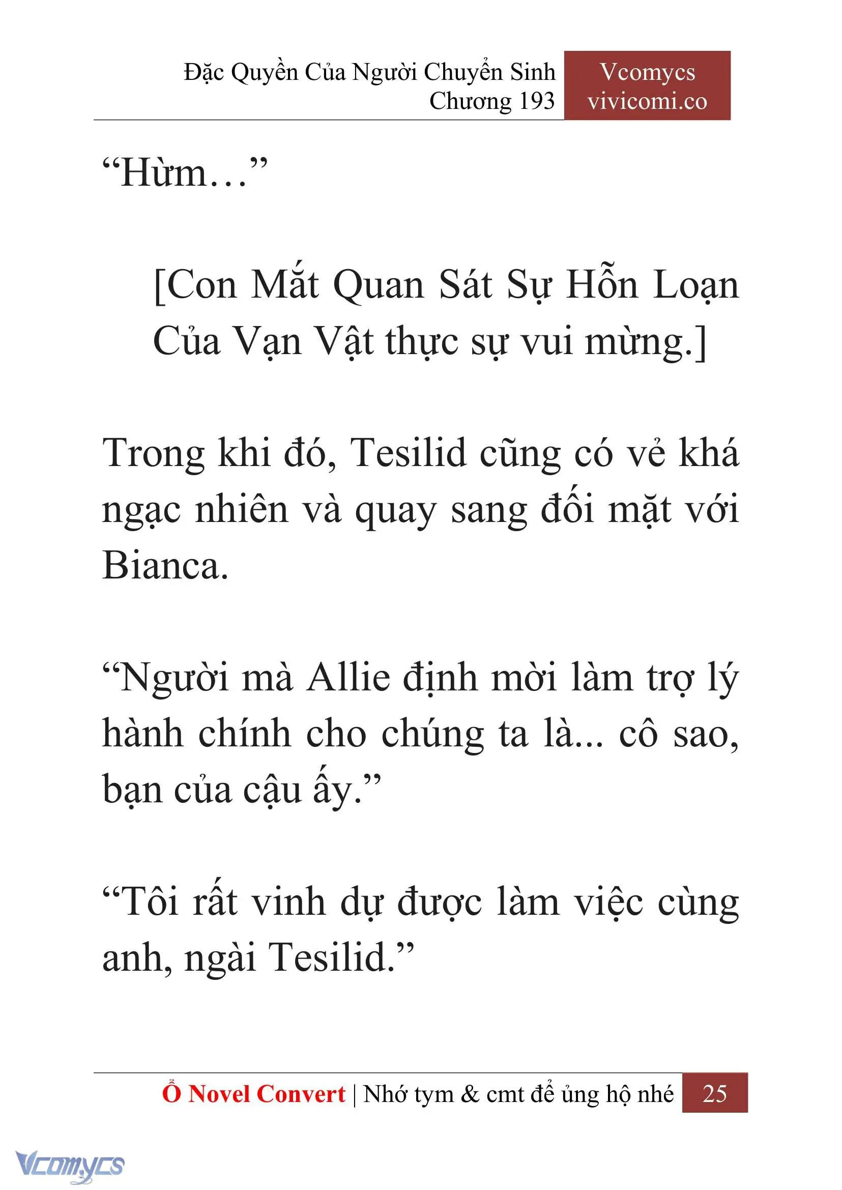 [Novel] Đặc Quyền Của Người Chuyển Sinh Chapter 193 - Trang 29