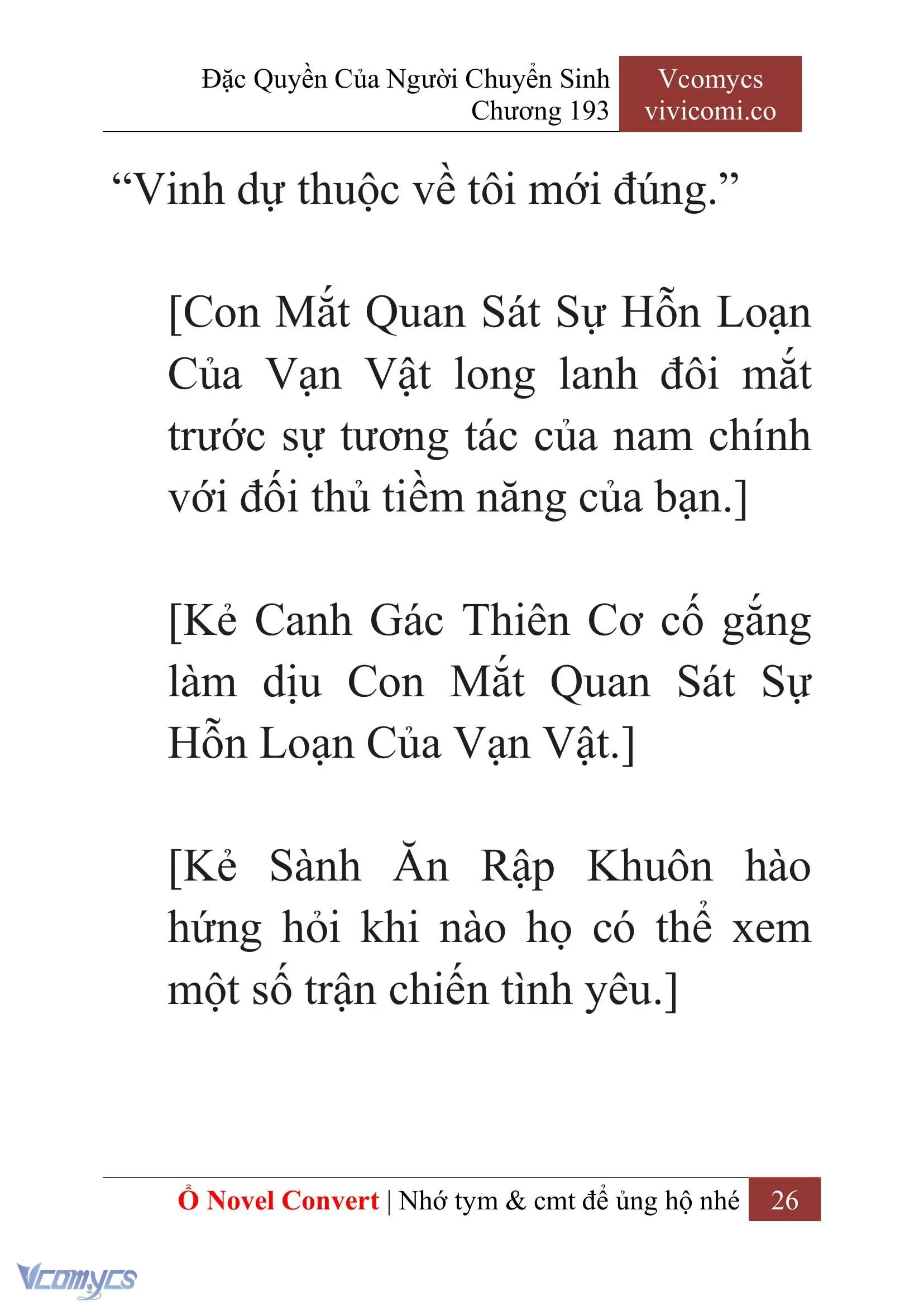 [Novel] Đặc Quyền Của Người Chuyển Sinh Chapter 193 - Trang 30