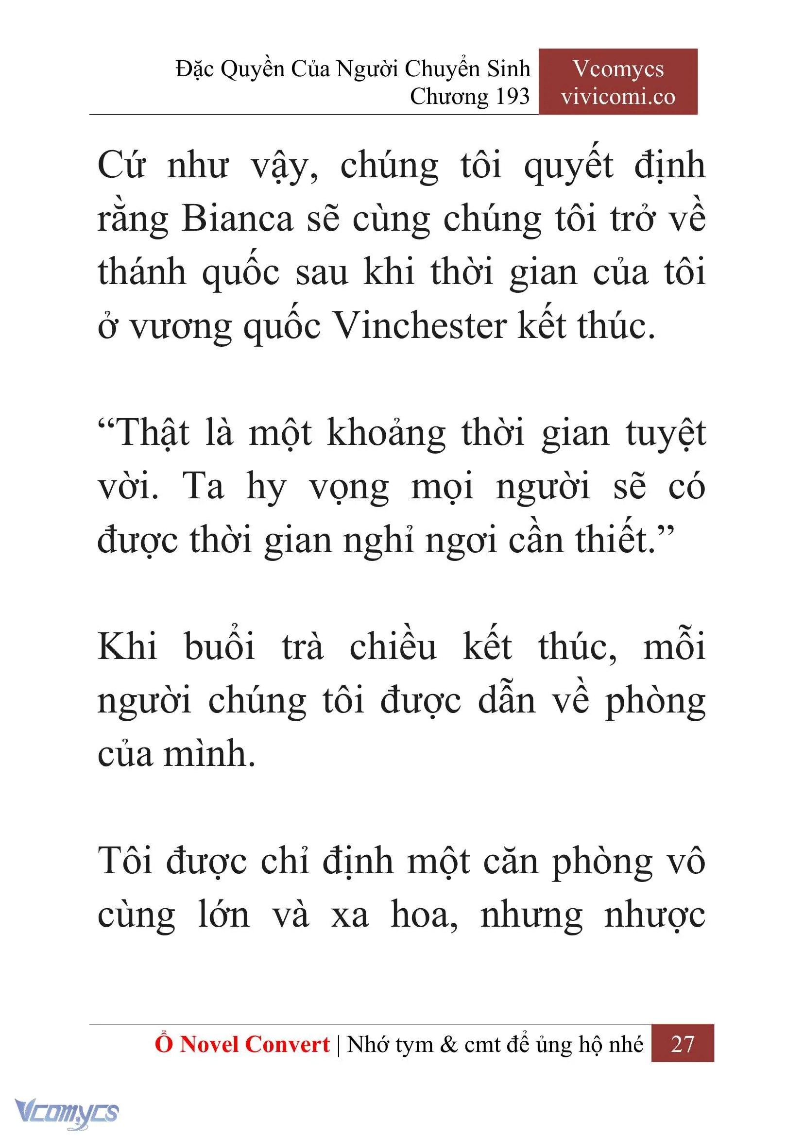 [Novel] Đặc Quyền Của Người Chuyển Sinh Chapter 193 - Trang 31
