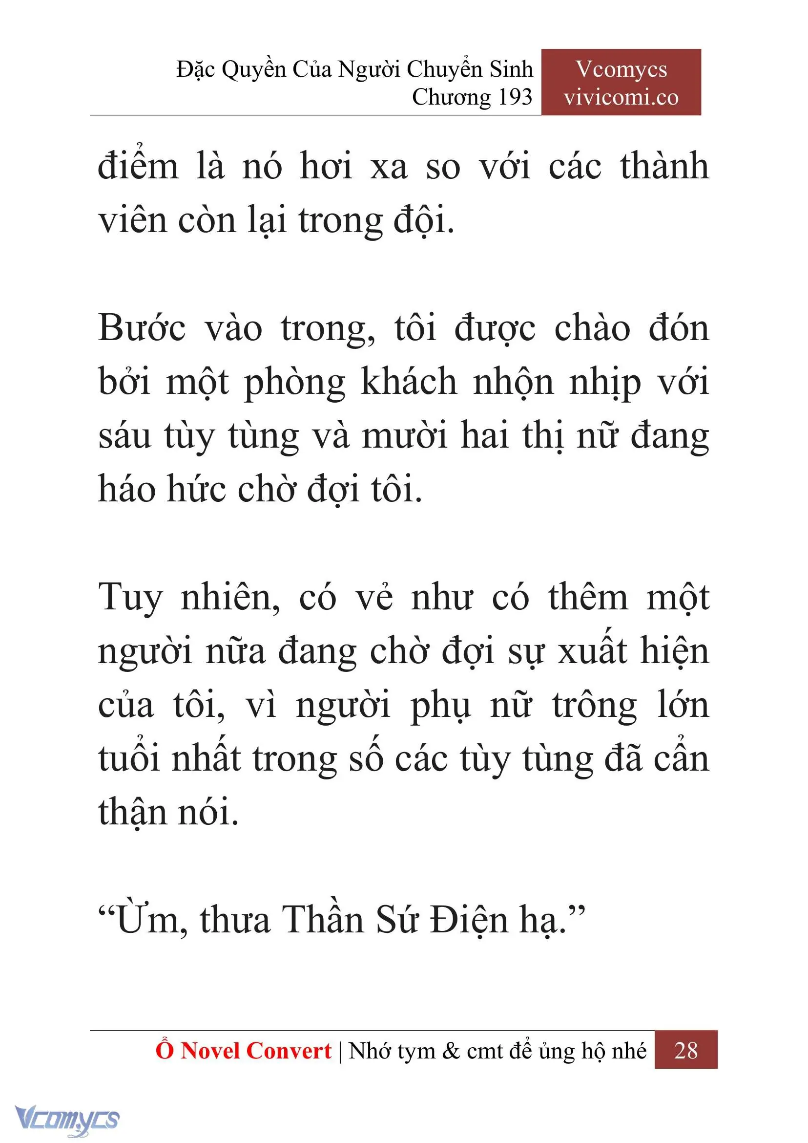 [Novel] Đặc Quyền Của Người Chuyển Sinh Chapter 193 - Trang 32