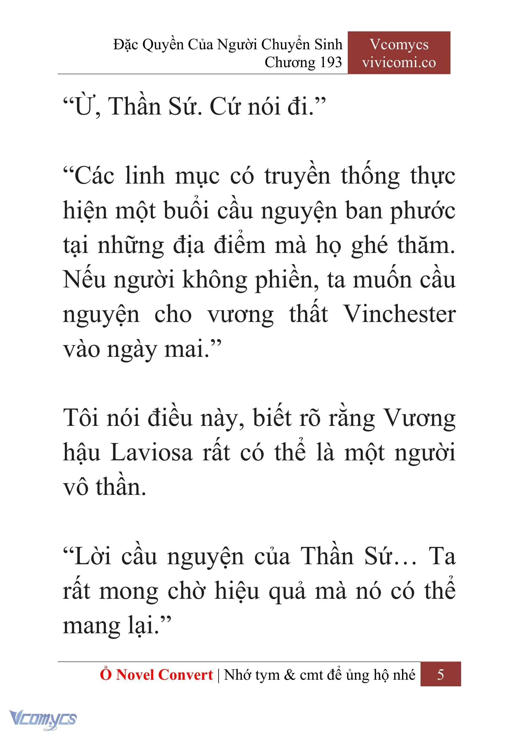 [Novel] Đặc Quyền Của Người Chuyển Sinh Chapter 193 - Trang 9