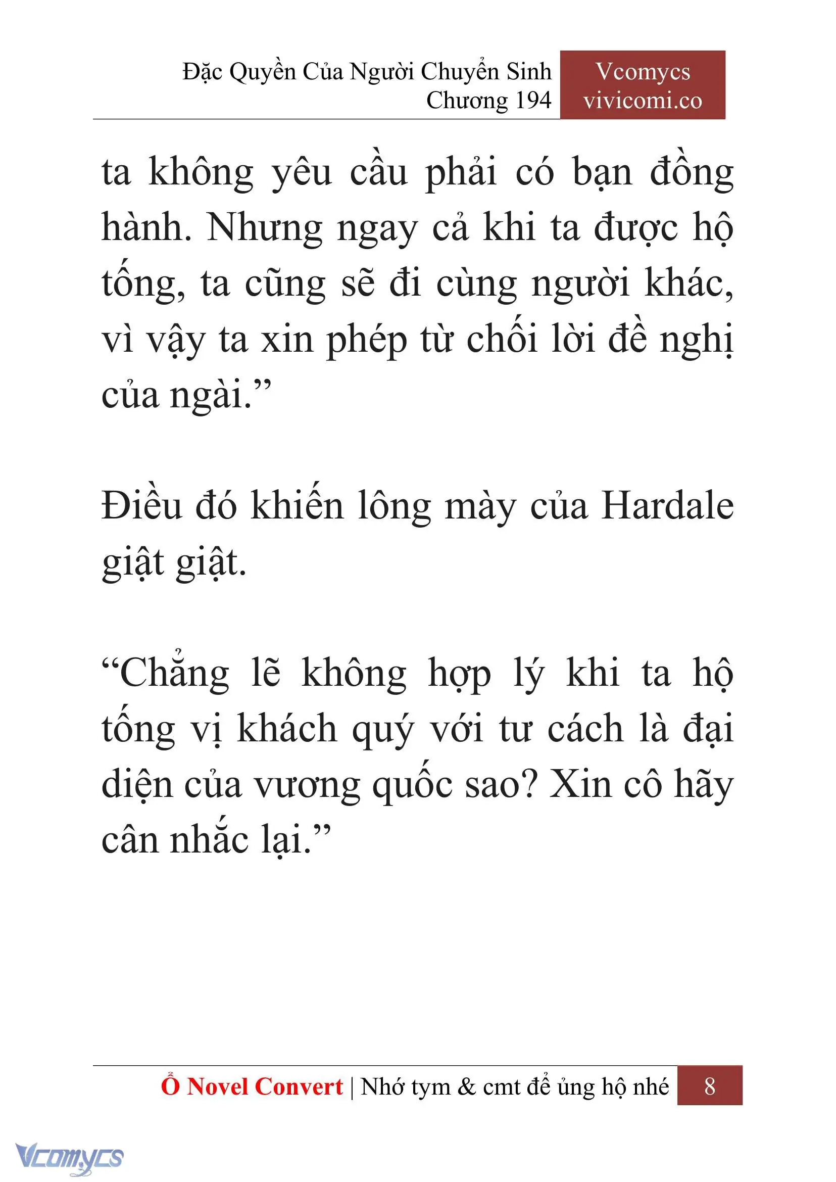 [Novel] Đặc Quyền Của Người Chuyển Sinh Chapter 194 - Trang 12