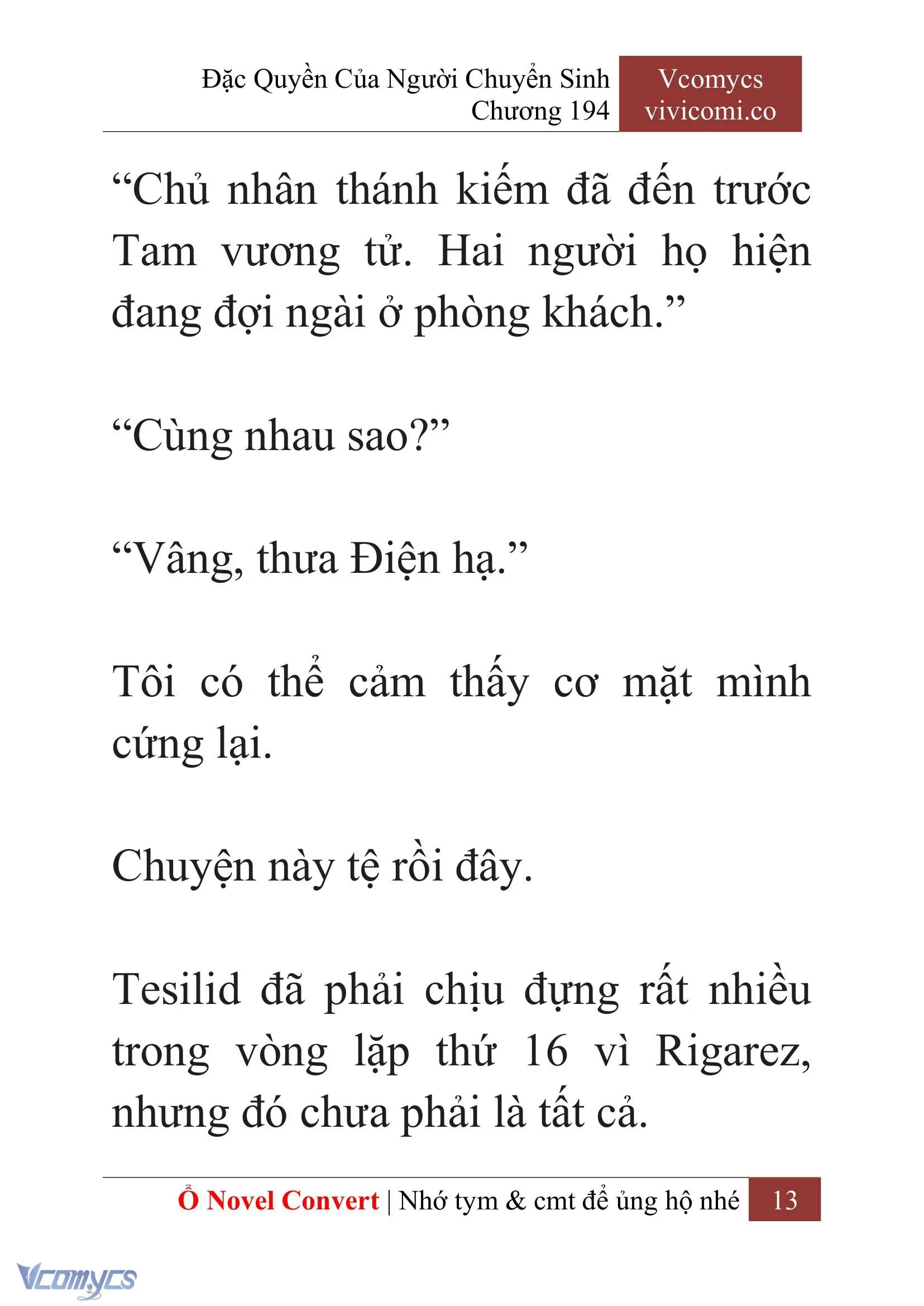 [Novel] Đặc Quyền Của Người Chuyển Sinh Chapter 194 - Trang 17
