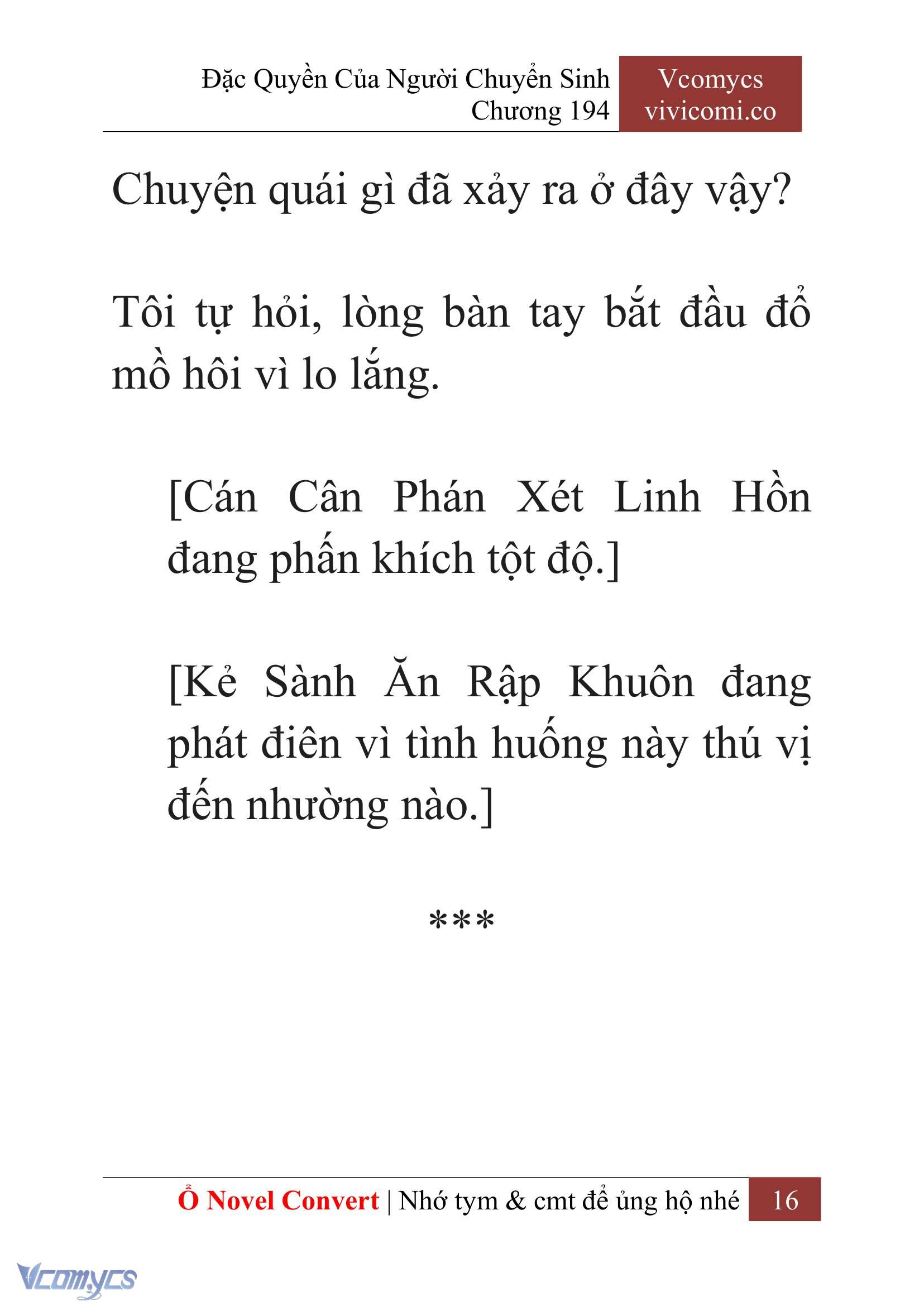 [Novel] Đặc Quyền Của Người Chuyển Sinh Chapter 194 - Trang 20