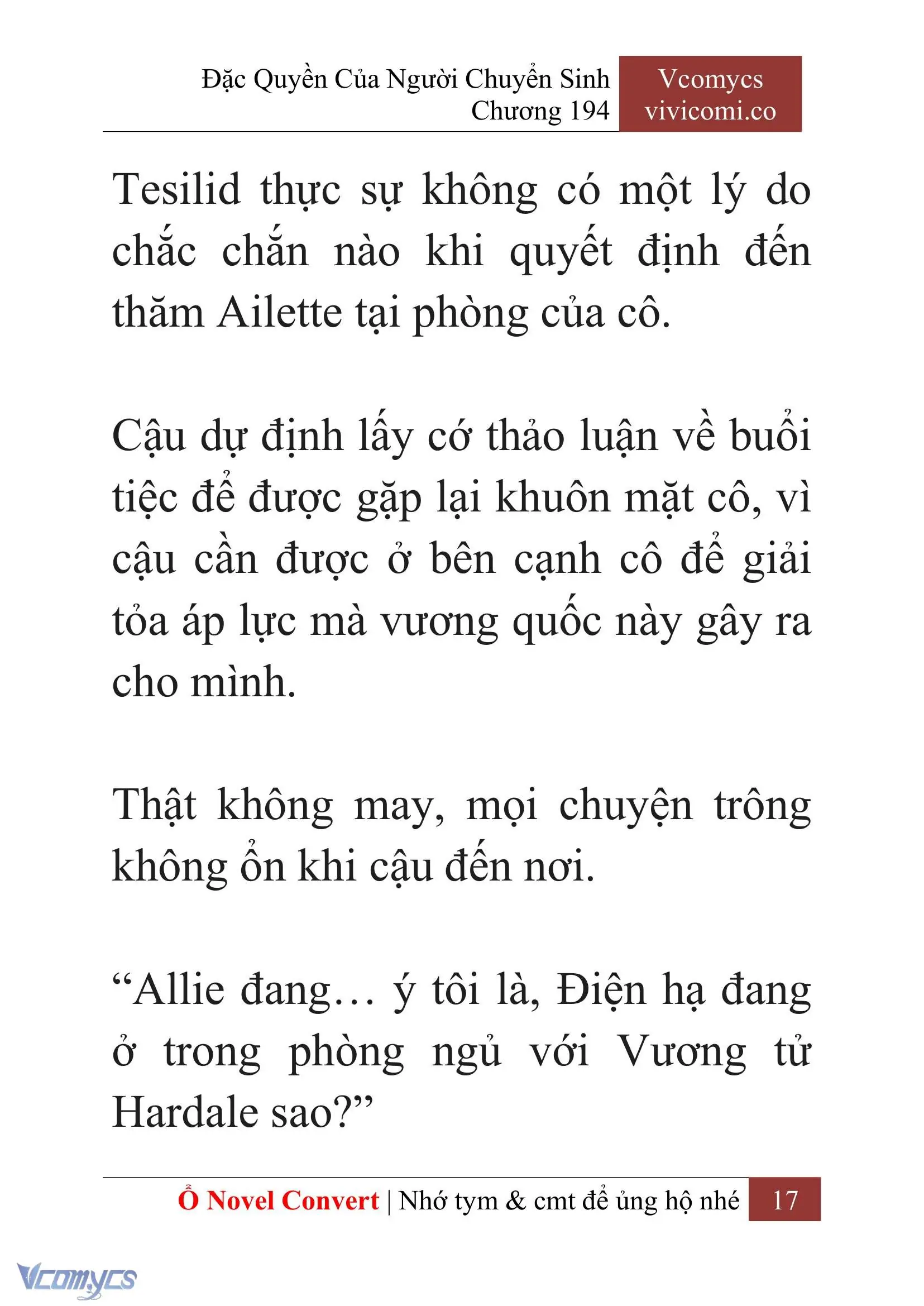 [Novel] Đặc Quyền Của Người Chuyển Sinh Chapter 194 - Trang 21
