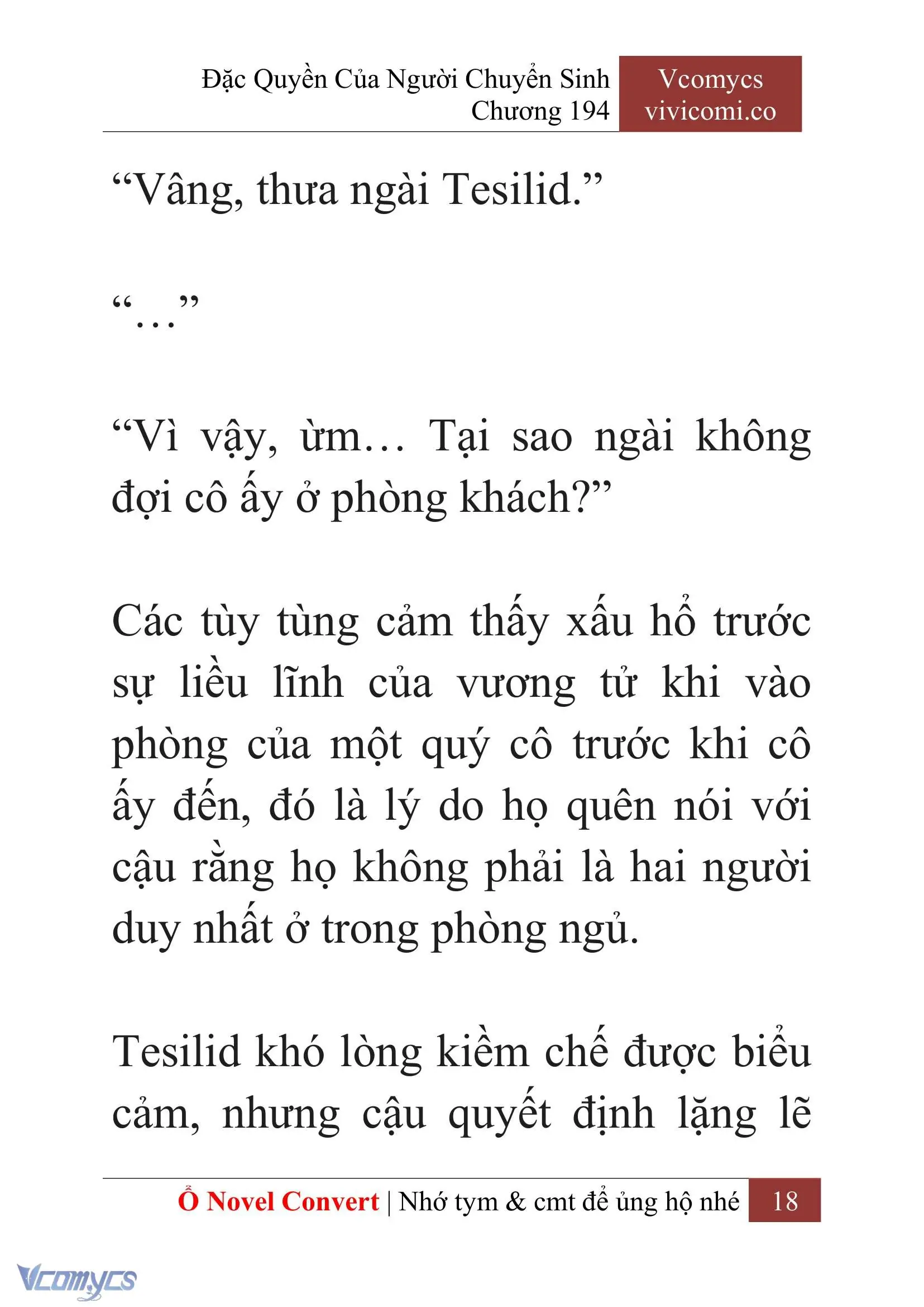 [Novel] Đặc Quyền Của Người Chuyển Sinh Chapter 194 - Trang 22
