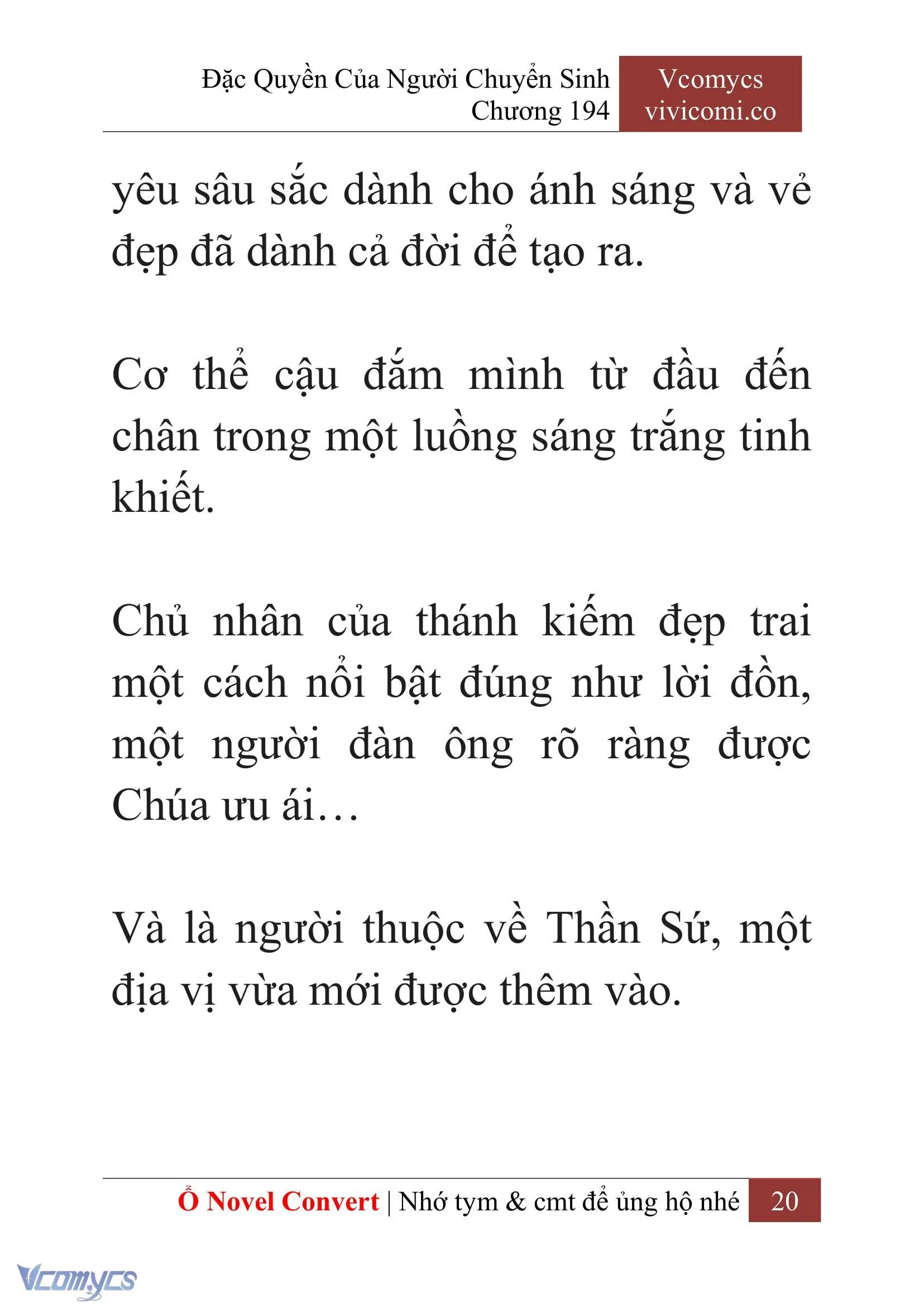 [Novel] Đặc Quyền Của Người Chuyển Sinh Chapter 194 - Trang 24