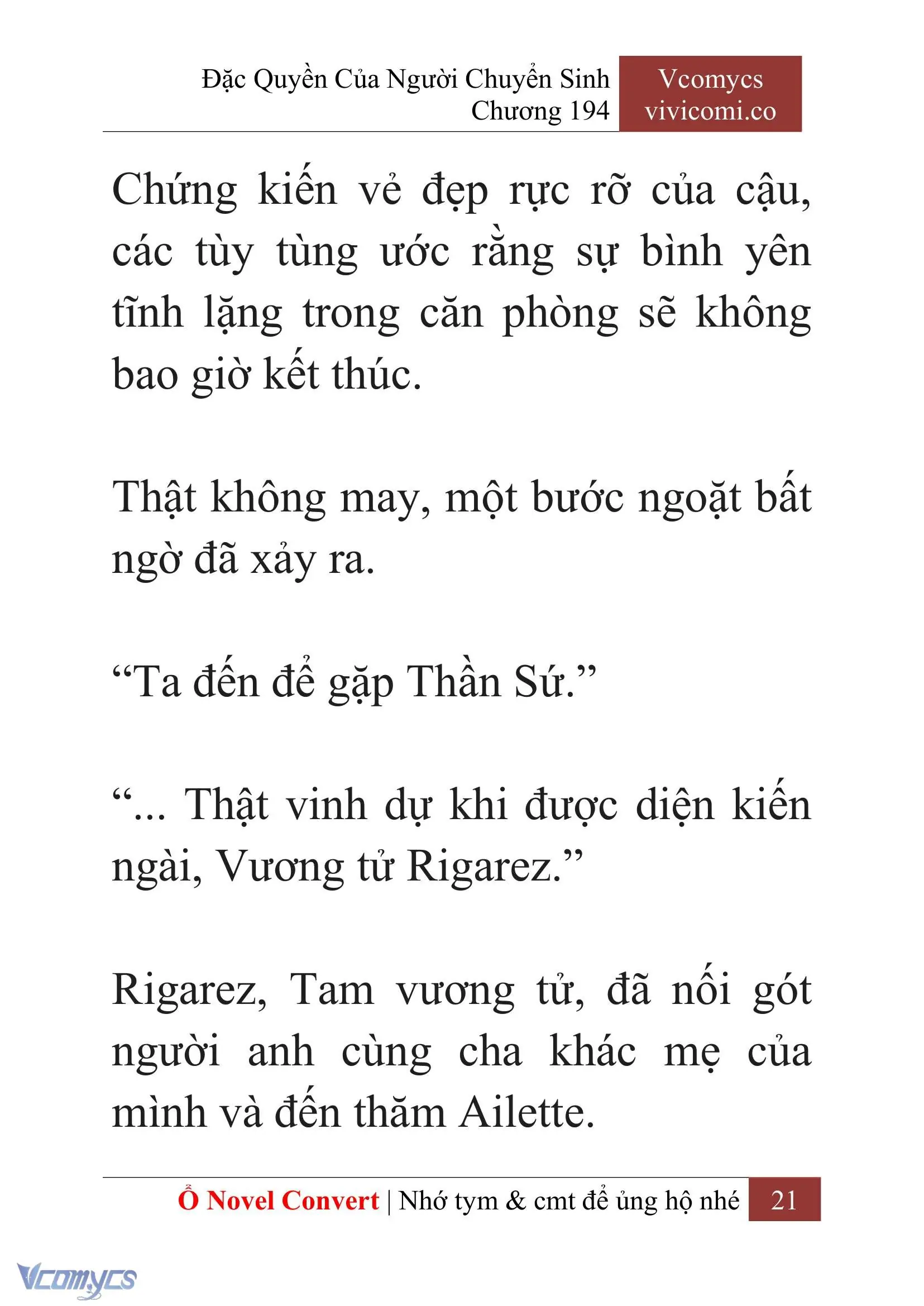[Novel] Đặc Quyền Của Người Chuyển Sinh Chapter 194 - Trang 25