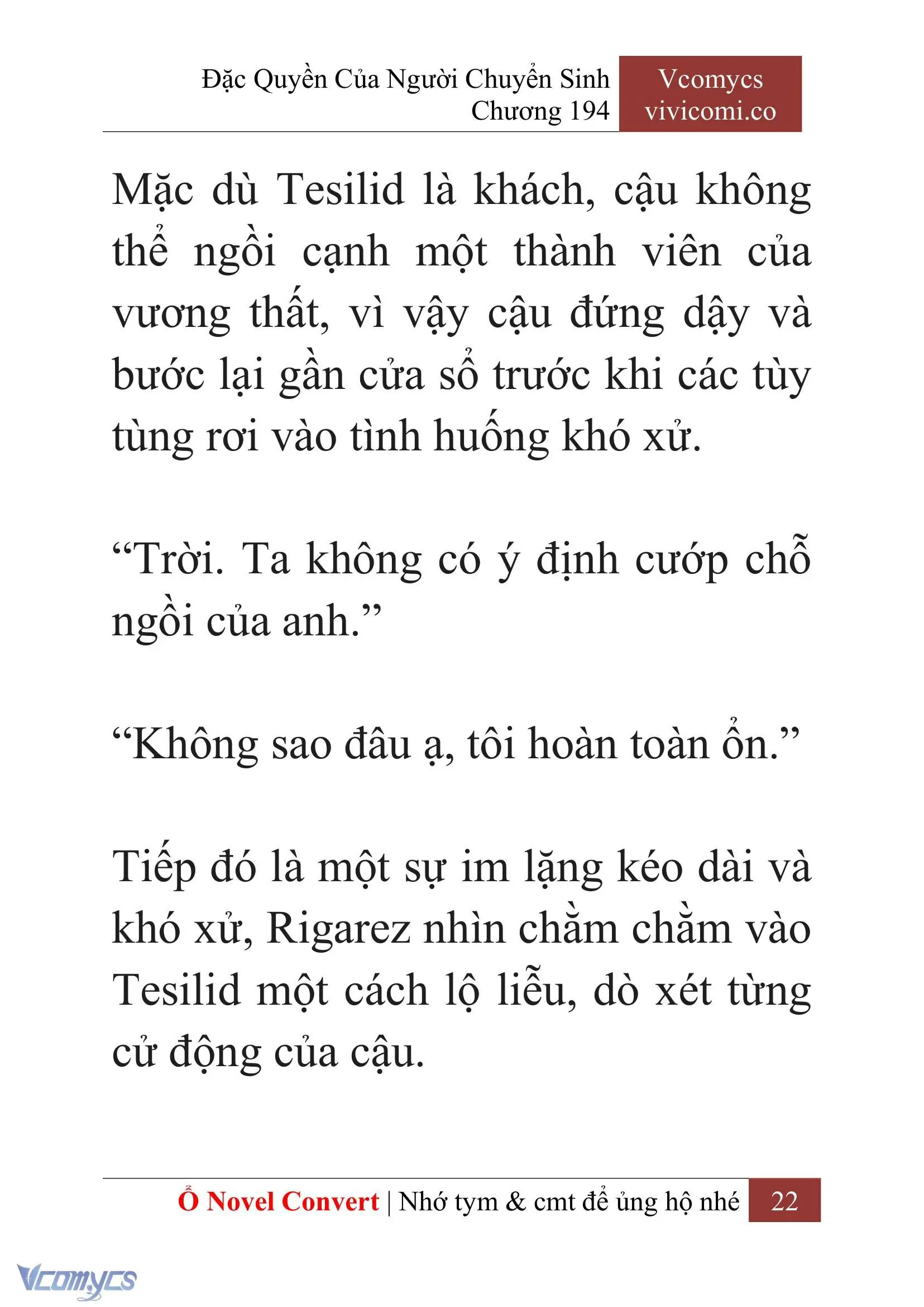 [Novel] Đặc Quyền Của Người Chuyển Sinh Chapter 194 - Trang 26