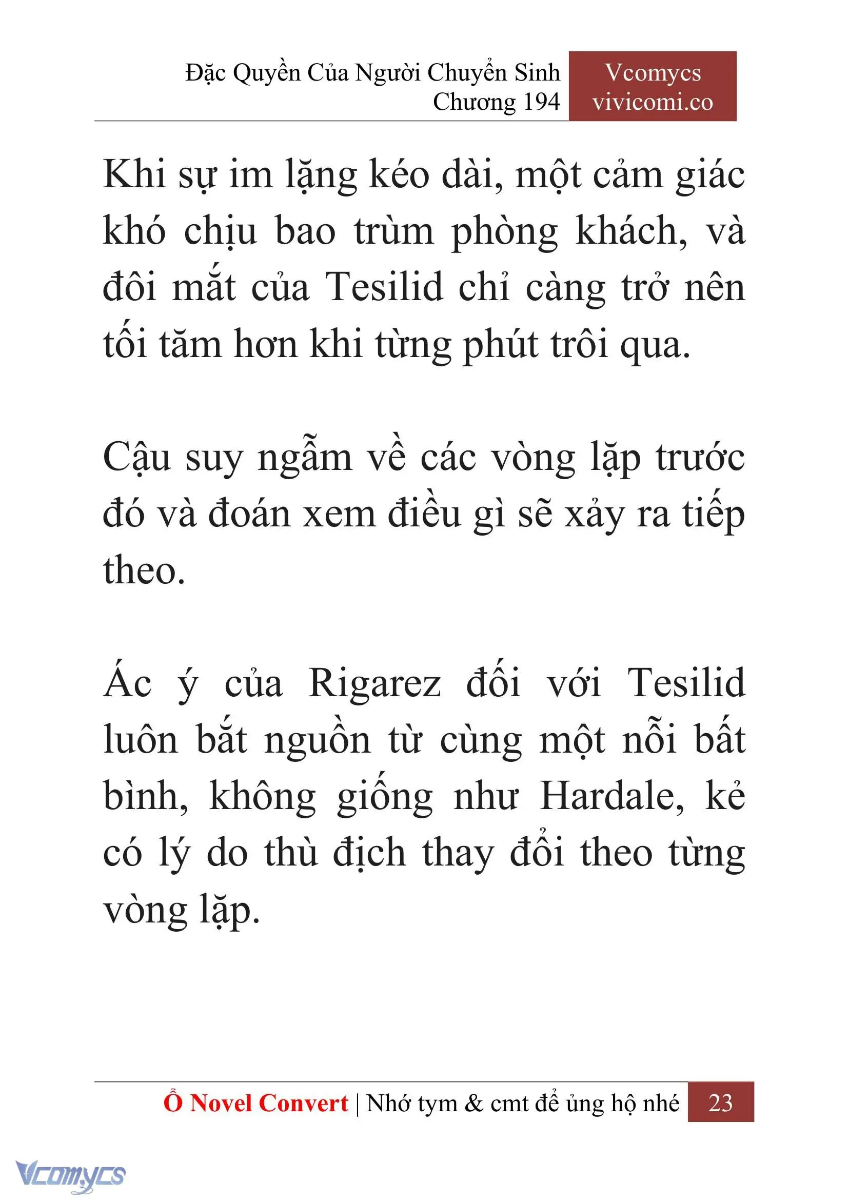[Novel] Đặc Quyền Của Người Chuyển Sinh Chapter 194 - Trang 27
