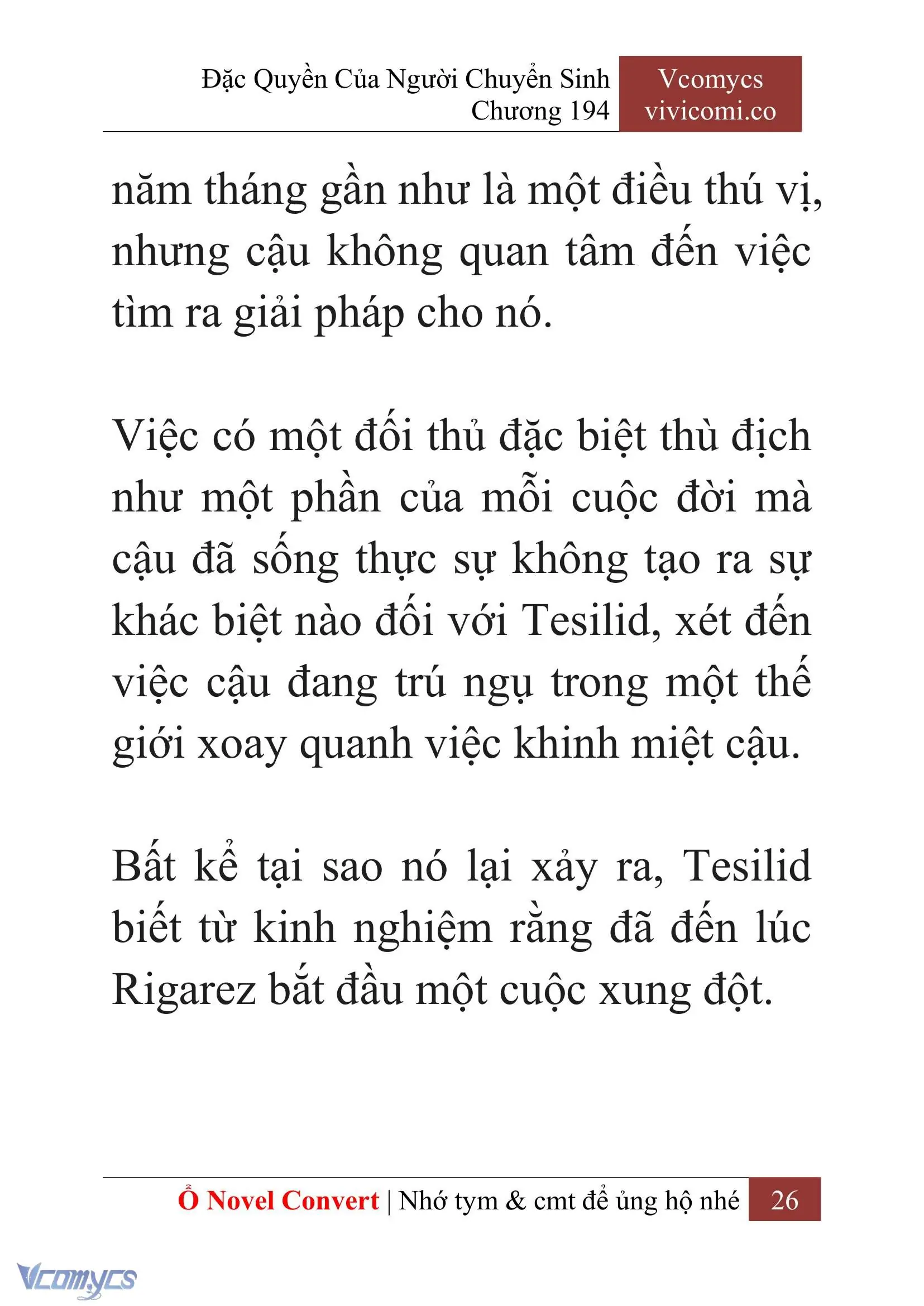 [Novel] Đặc Quyền Của Người Chuyển Sinh Chapter 194 - Trang 30