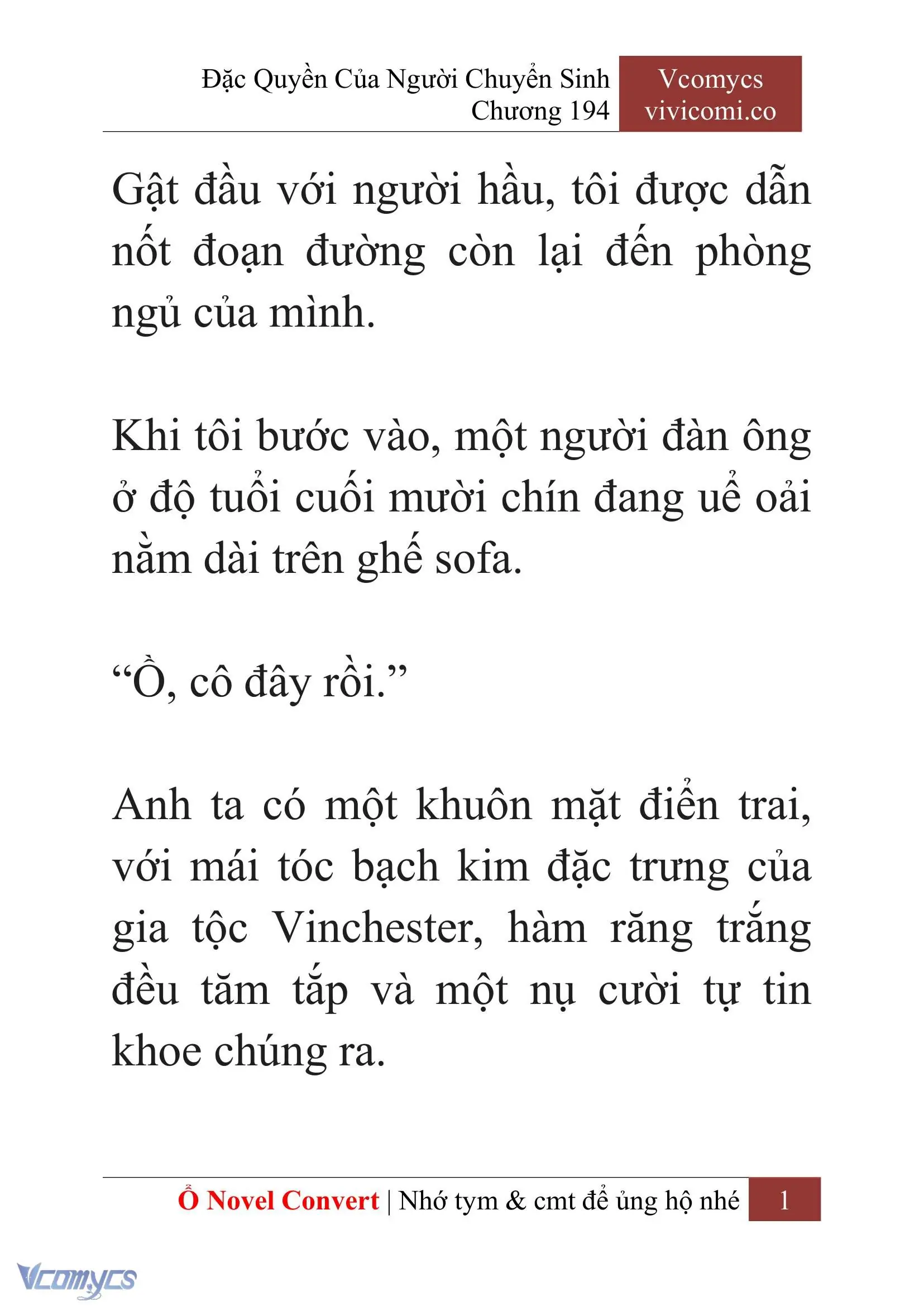 [Novel] Đặc Quyền Của Người Chuyển Sinh Chapter 194 - Trang 5