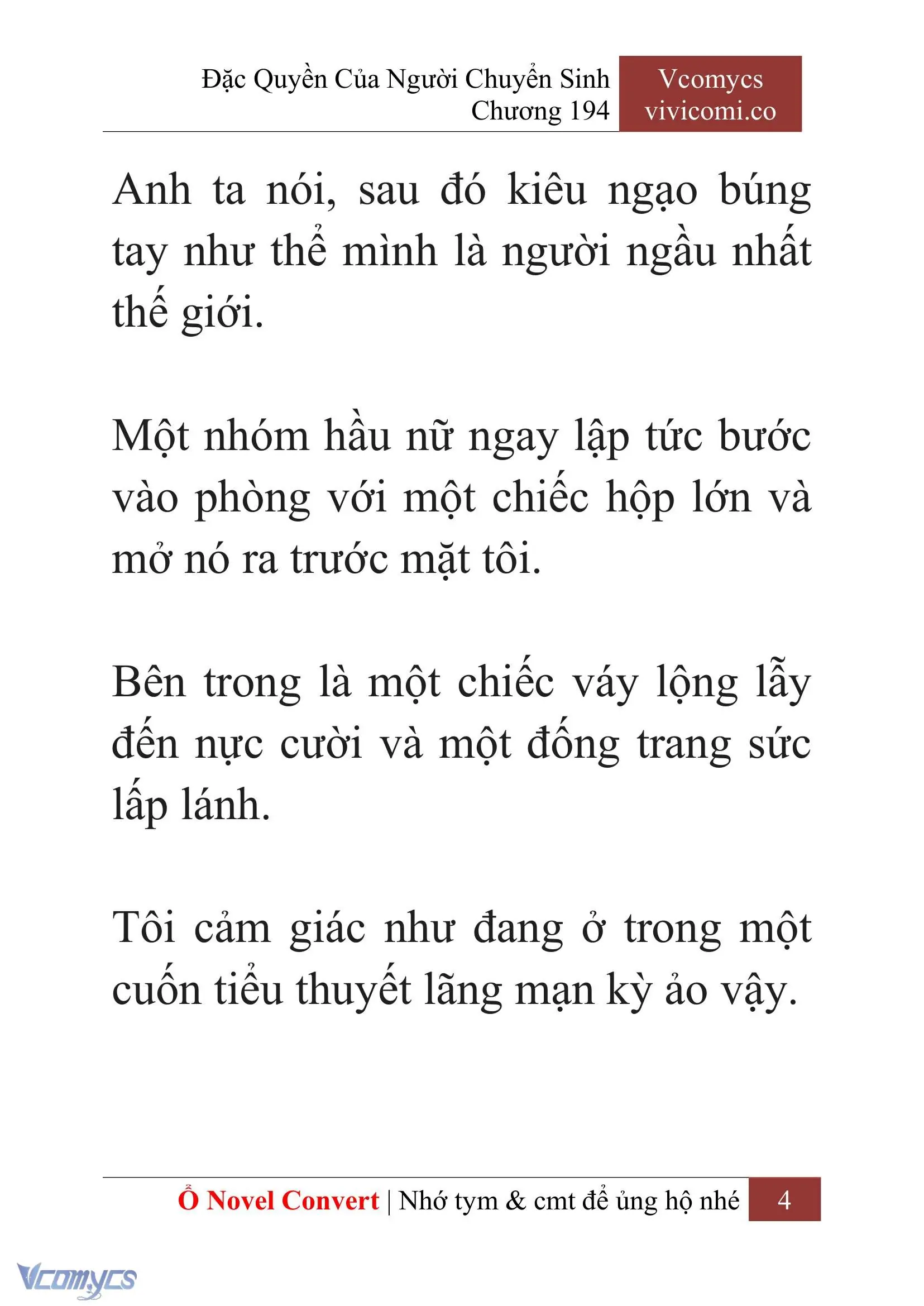[Novel] Đặc Quyền Của Người Chuyển Sinh Chapter 194 - Trang 8