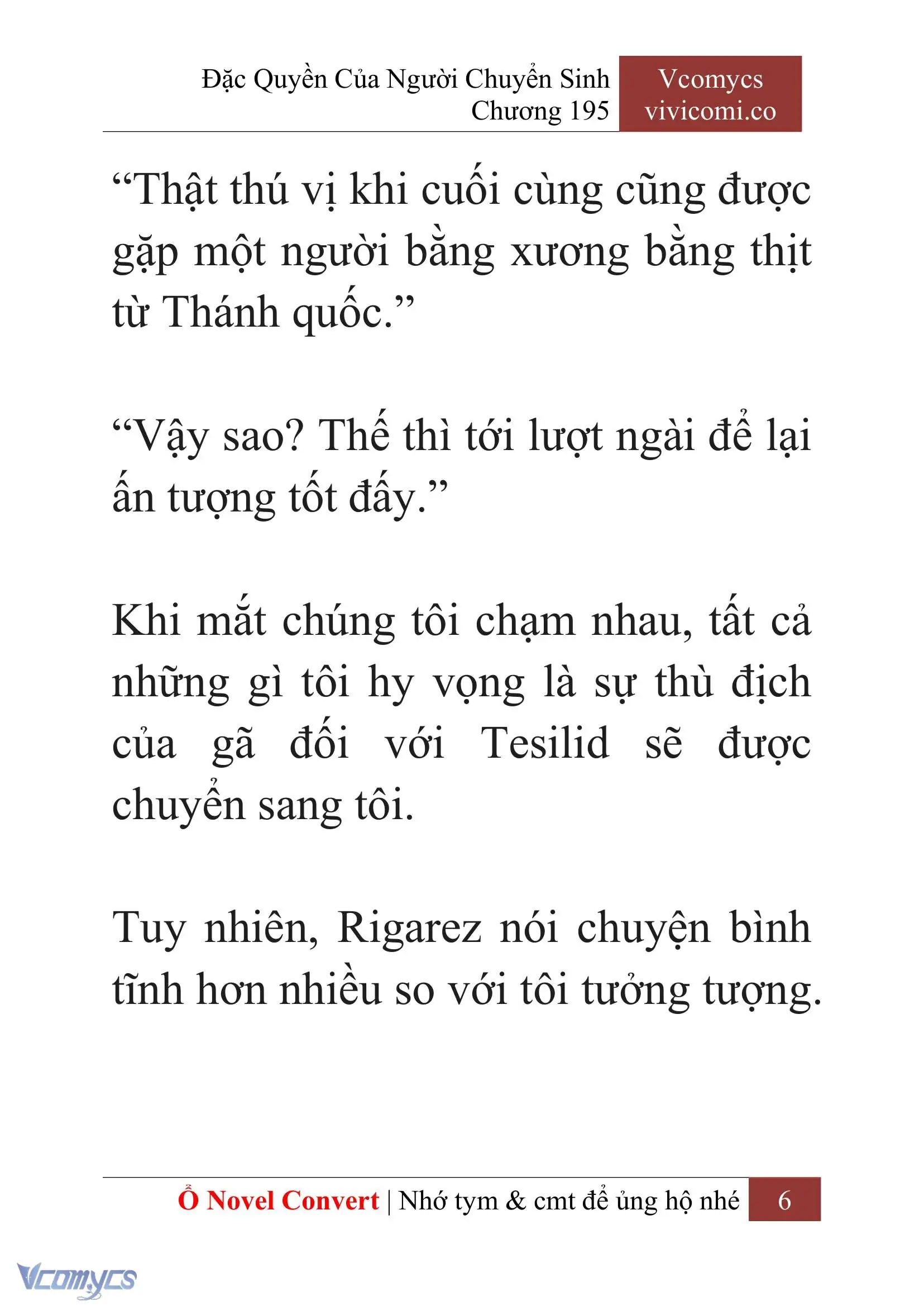 [Novel] Đặc Quyền Của Người Chuyển Sinh Chapter 195 - Trang 10