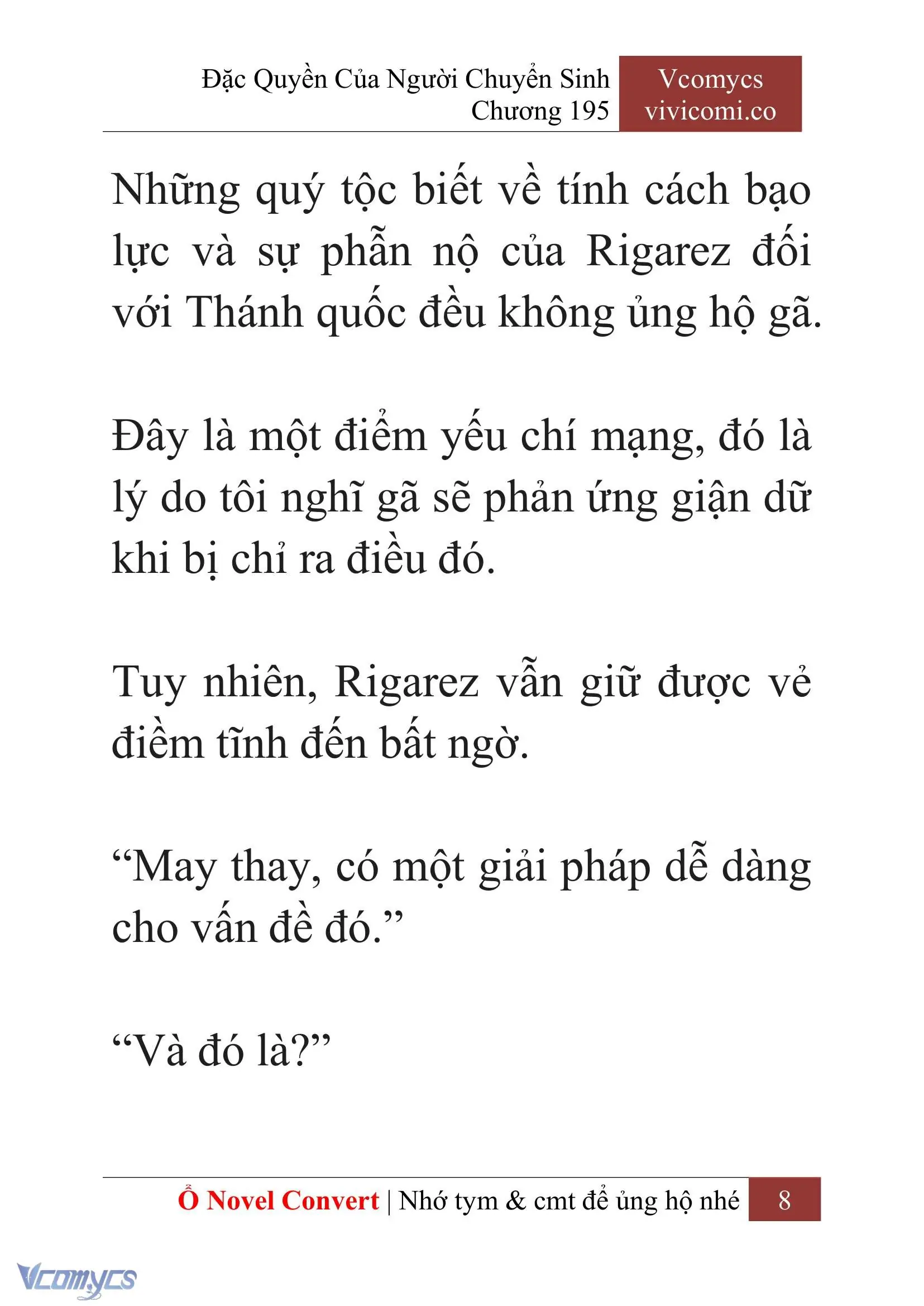 [Novel] Đặc Quyền Của Người Chuyển Sinh Chapter 195 - Trang 12
