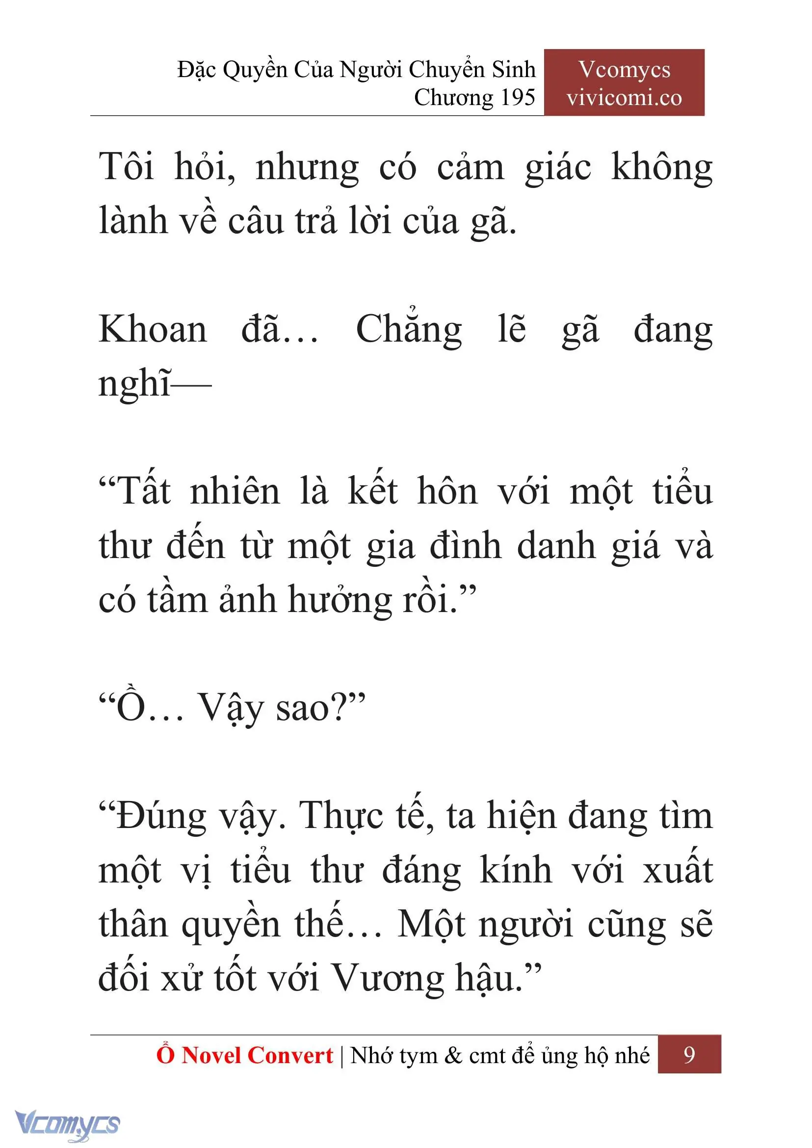 [Novel] Đặc Quyền Của Người Chuyển Sinh Chapter 195 - Trang 13