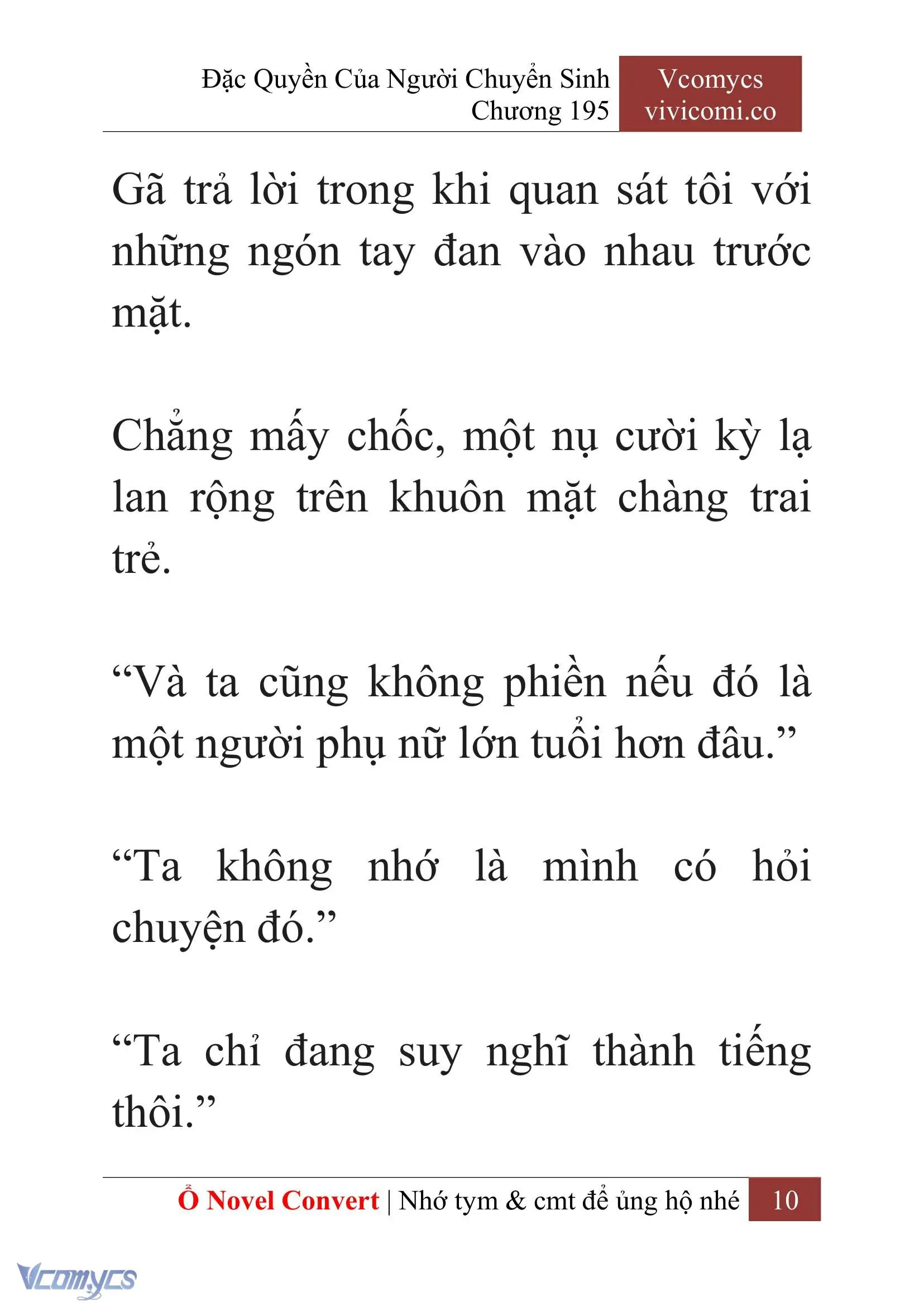 [Novel] Đặc Quyền Của Người Chuyển Sinh Chapter 195 - Trang 14