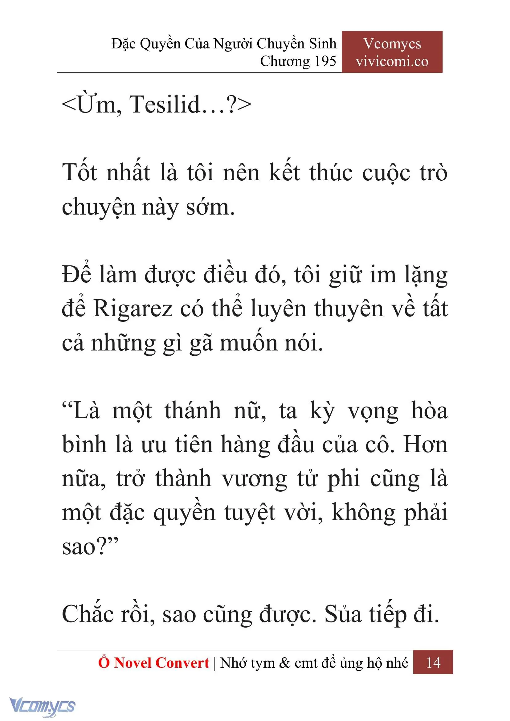 [Novel] Đặc Quyền Của Người Chuyển Sinh Chapter 195 - Trang 18