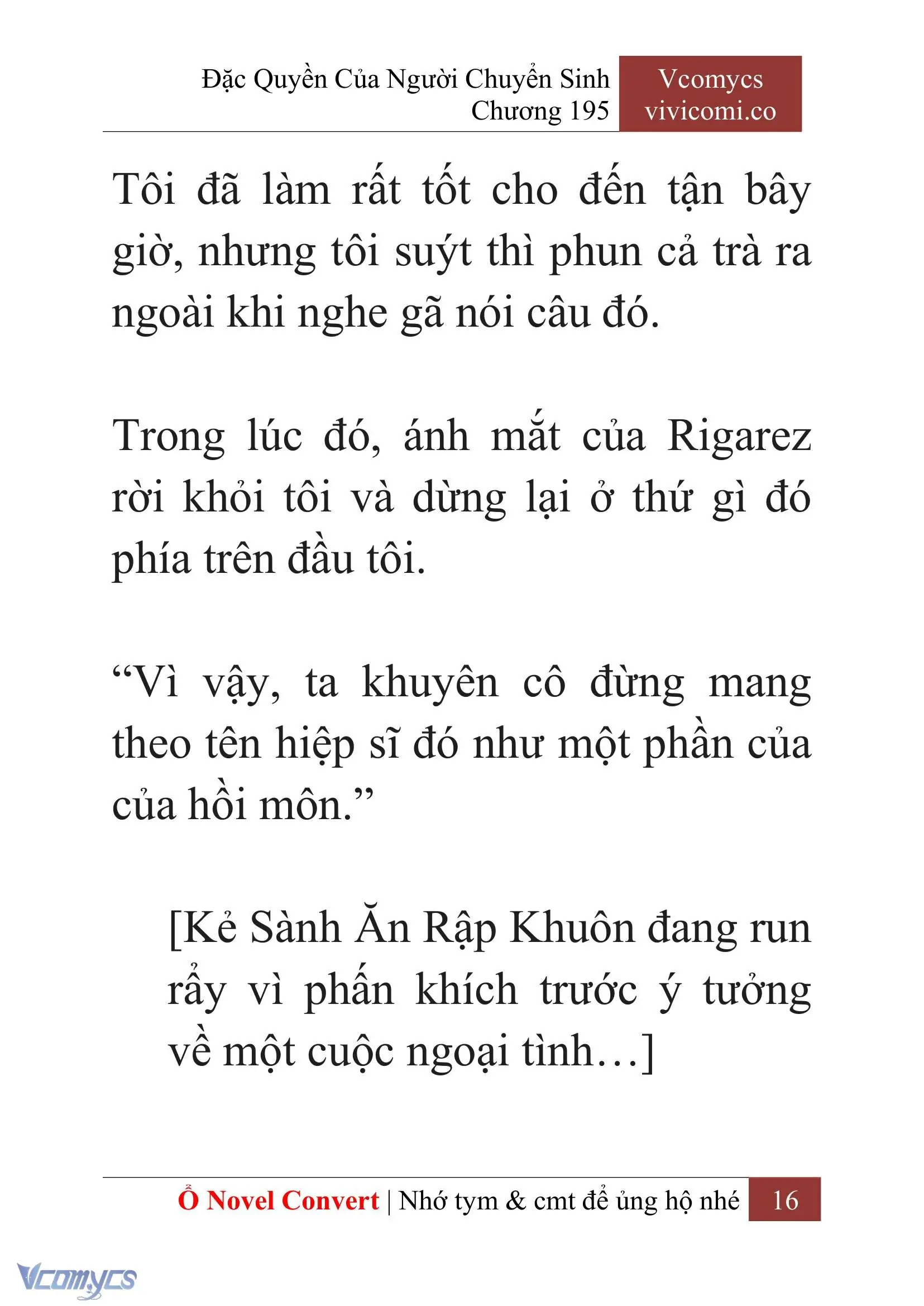 [Novel] Đặc Quyền Của Người Chuyển Sinh Chapter 195 - Trang 20