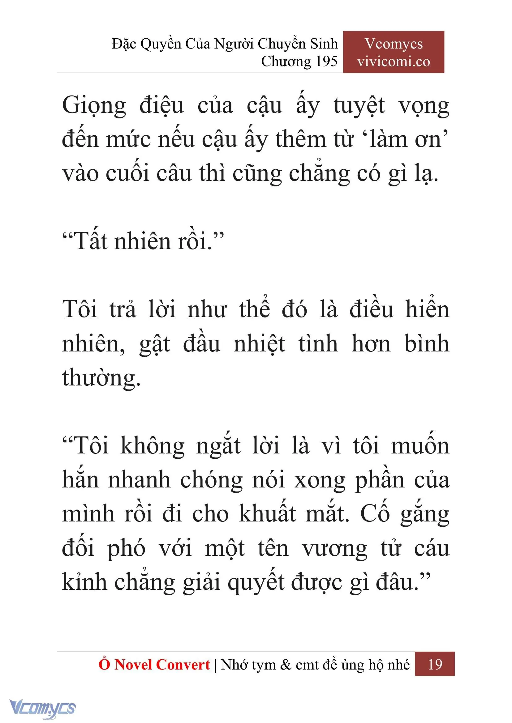 [Novel] Đặc Quyền Của Người Chuyển Sinh Chapter 195 - Trang 23