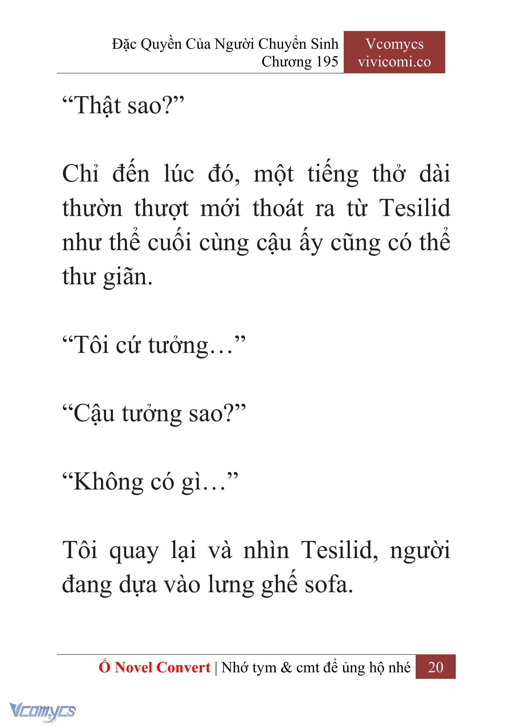 [Novel] Đặc Quyền Của Người Chuyển Sinh Chapter 195 - Trang 24