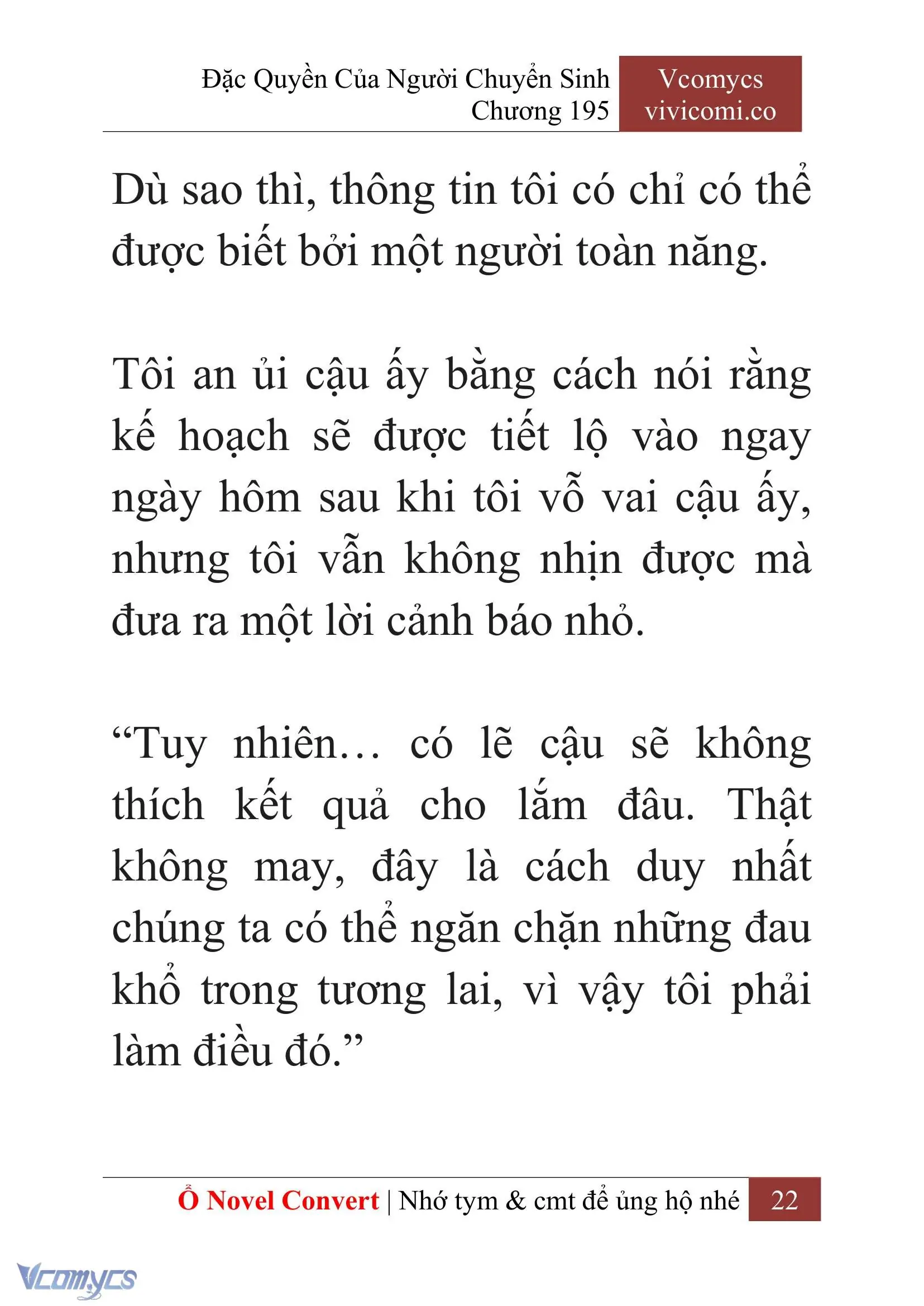 [Novel] Đặc Quyền Của Người Chuyển Sinh Chapter 195 - Trang 26