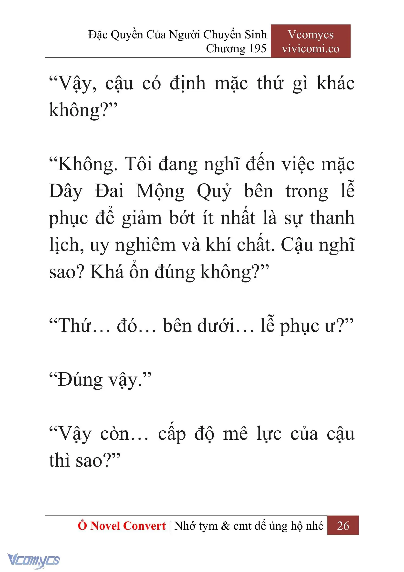 [Novel] Đặc Quyền Của Người Chuyển Sinh Chapter 195 - Trang 30