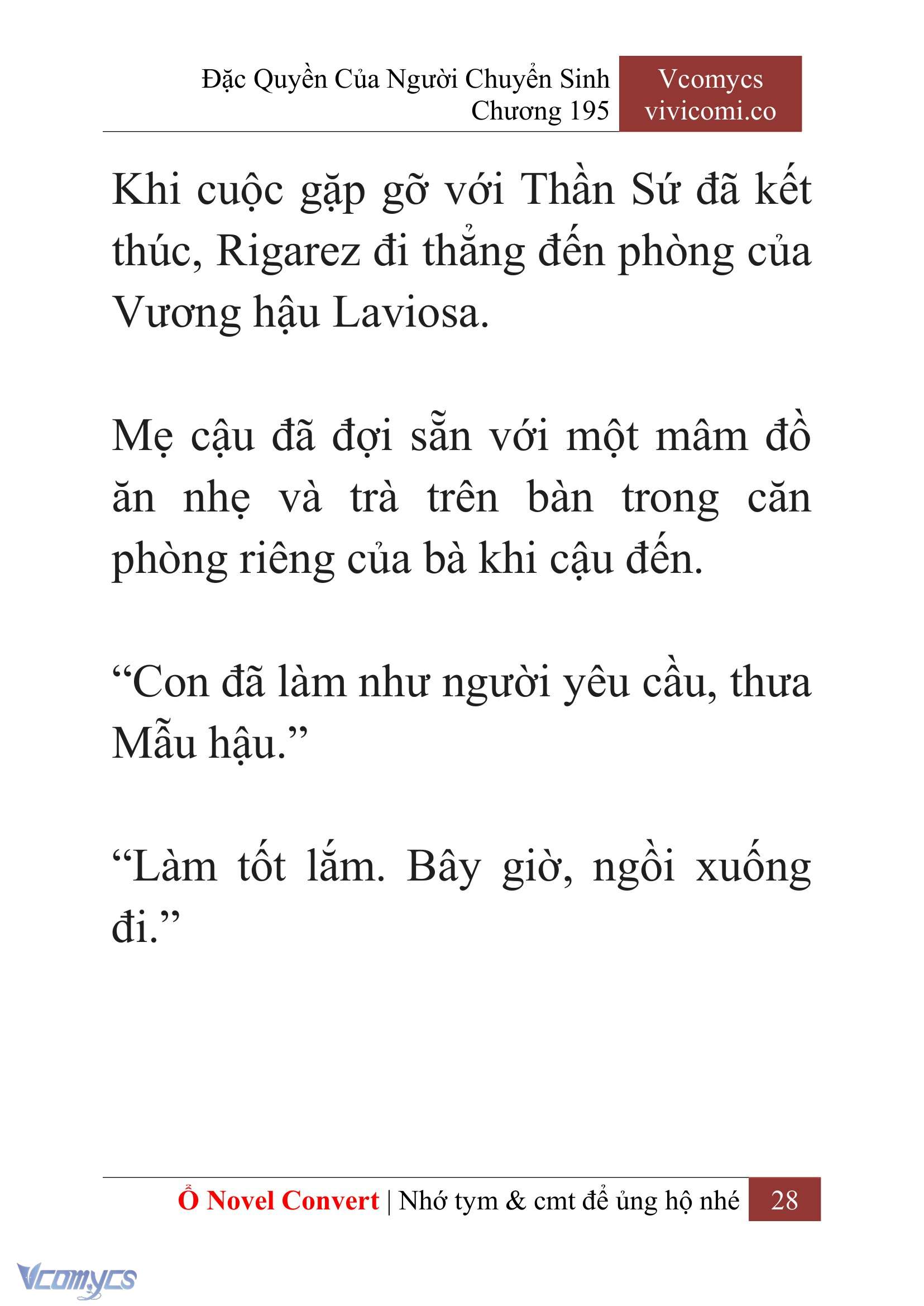 [Novel] Đặc Quyền Của Người Chuyển Sinh Chapter 195 - Trang 32