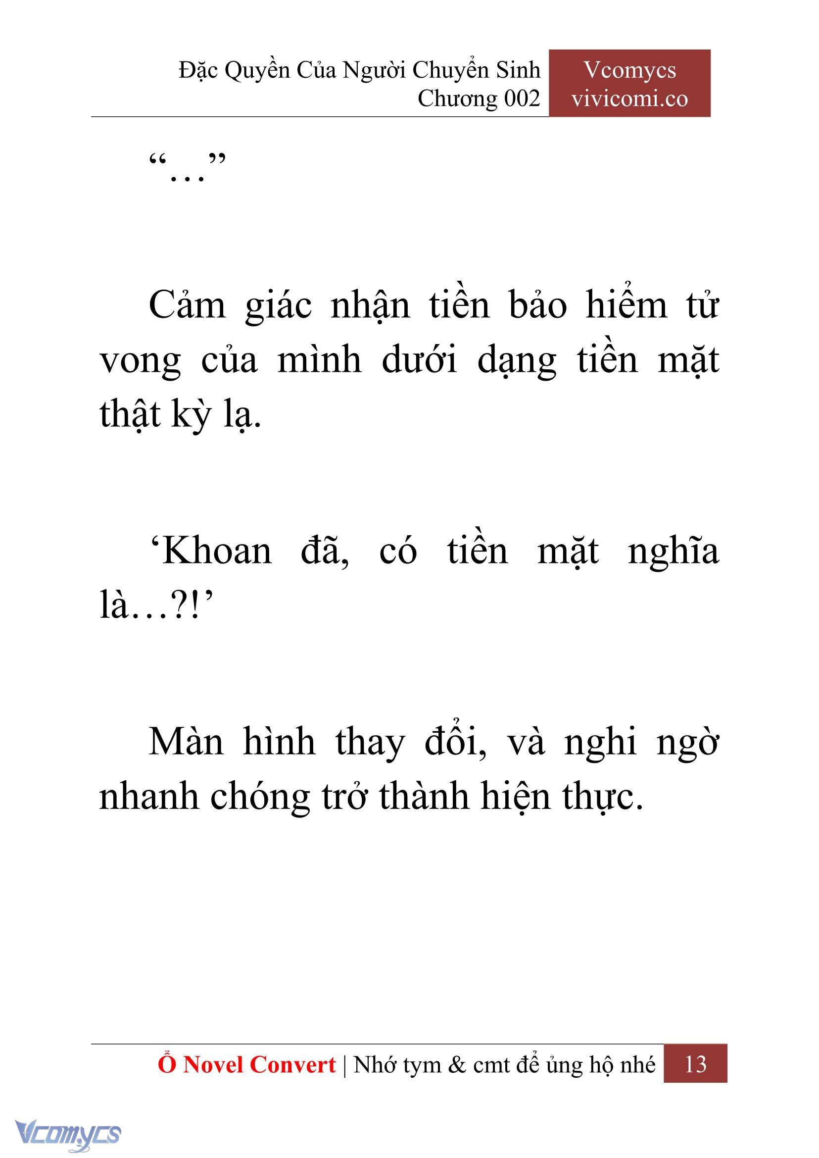 [Novel] Đặc Quyền Của Người Chuyển Sinh Chapter 2 - Trang 16