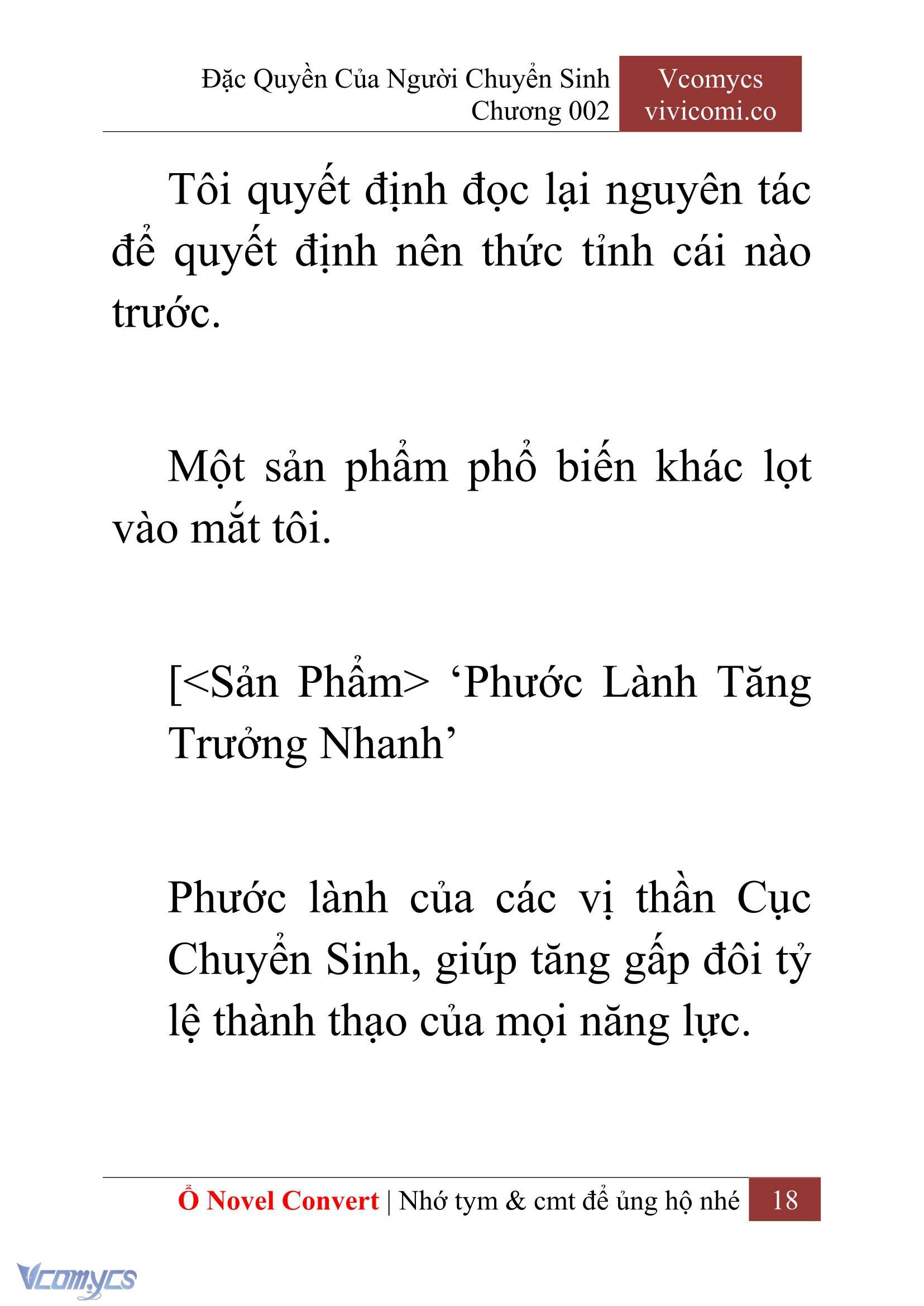 [Novel] Đặc Quyền Của Người Chuyển Sinh Chapter 2 - Trang 21