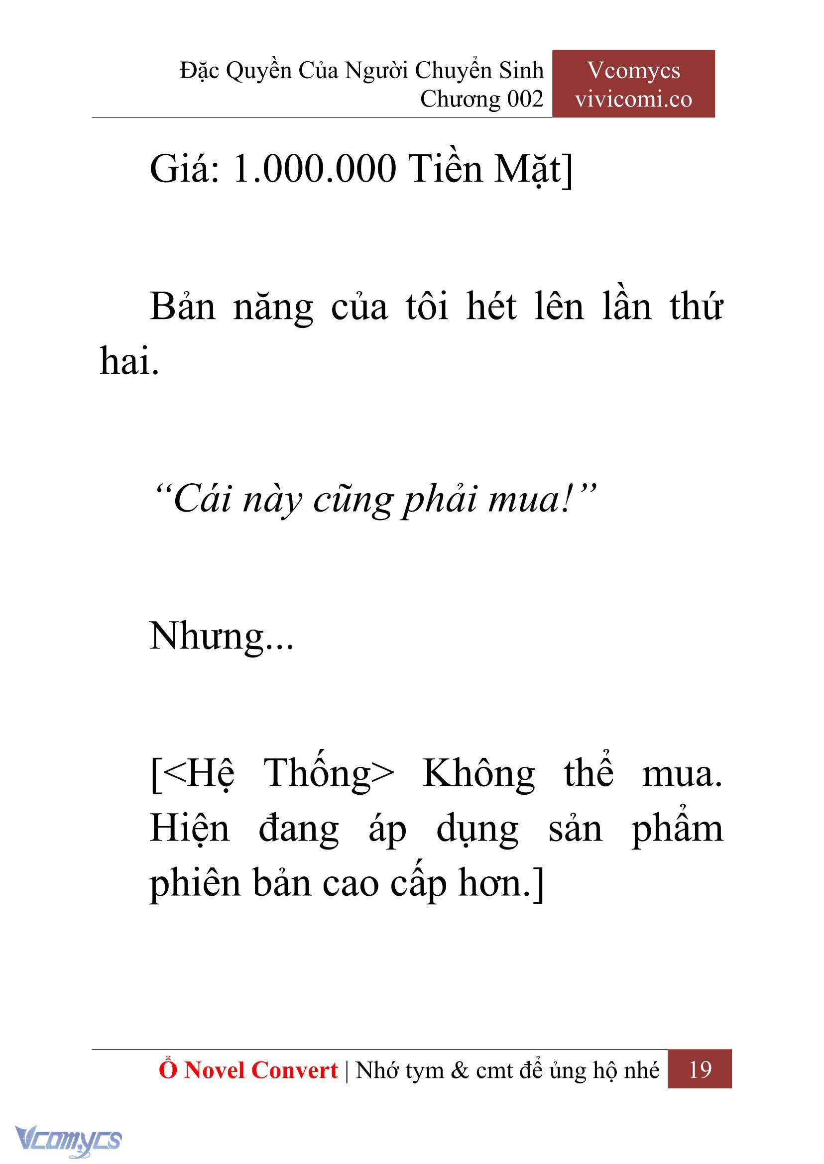 [Novel] Đặc Quyền Của Người Chuyển Sinh Chapter 2 - Trang 22