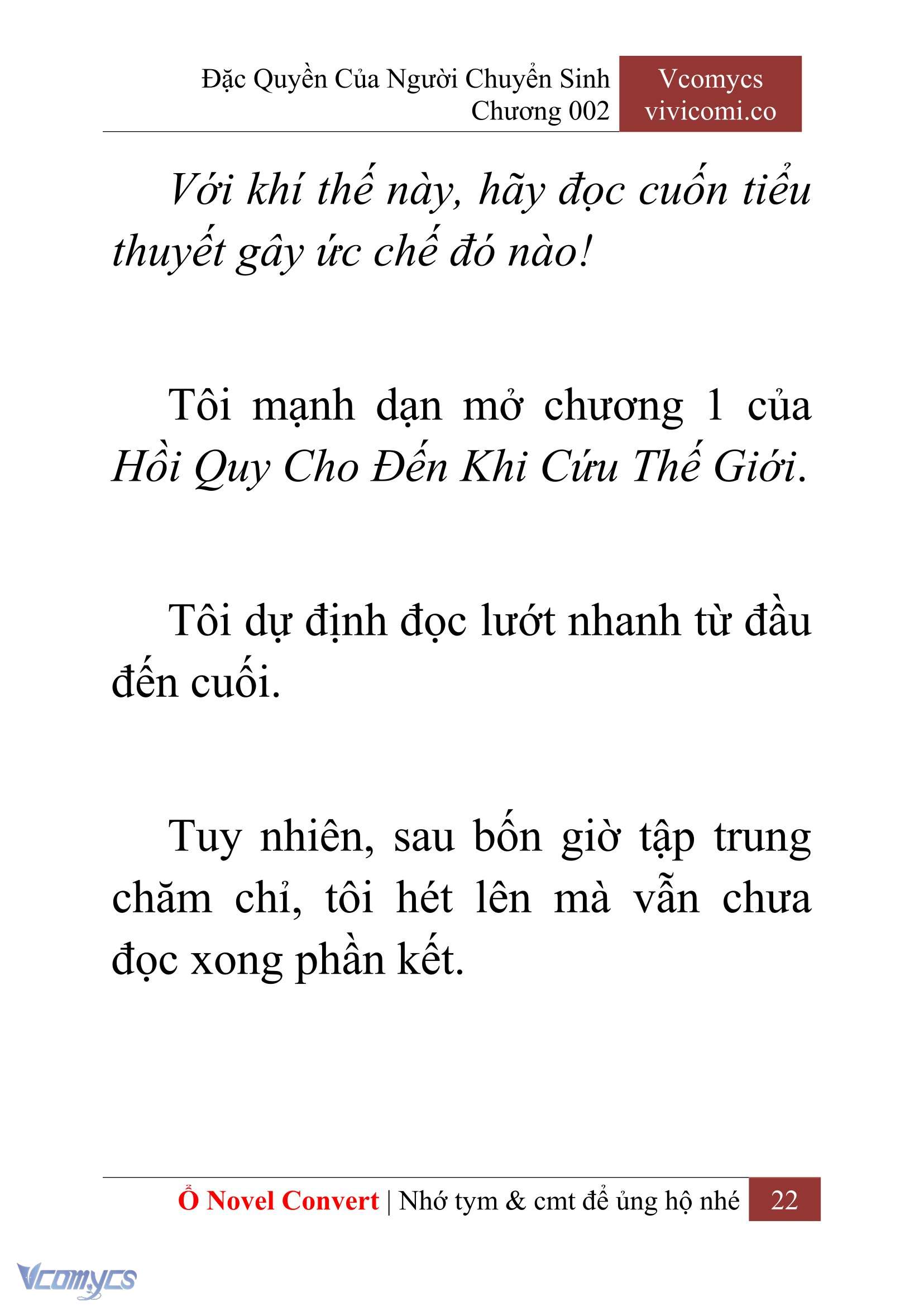 [Novel] Đặc Quyền Của Người Chuyển Sinh Chapter 2 - Trang 25