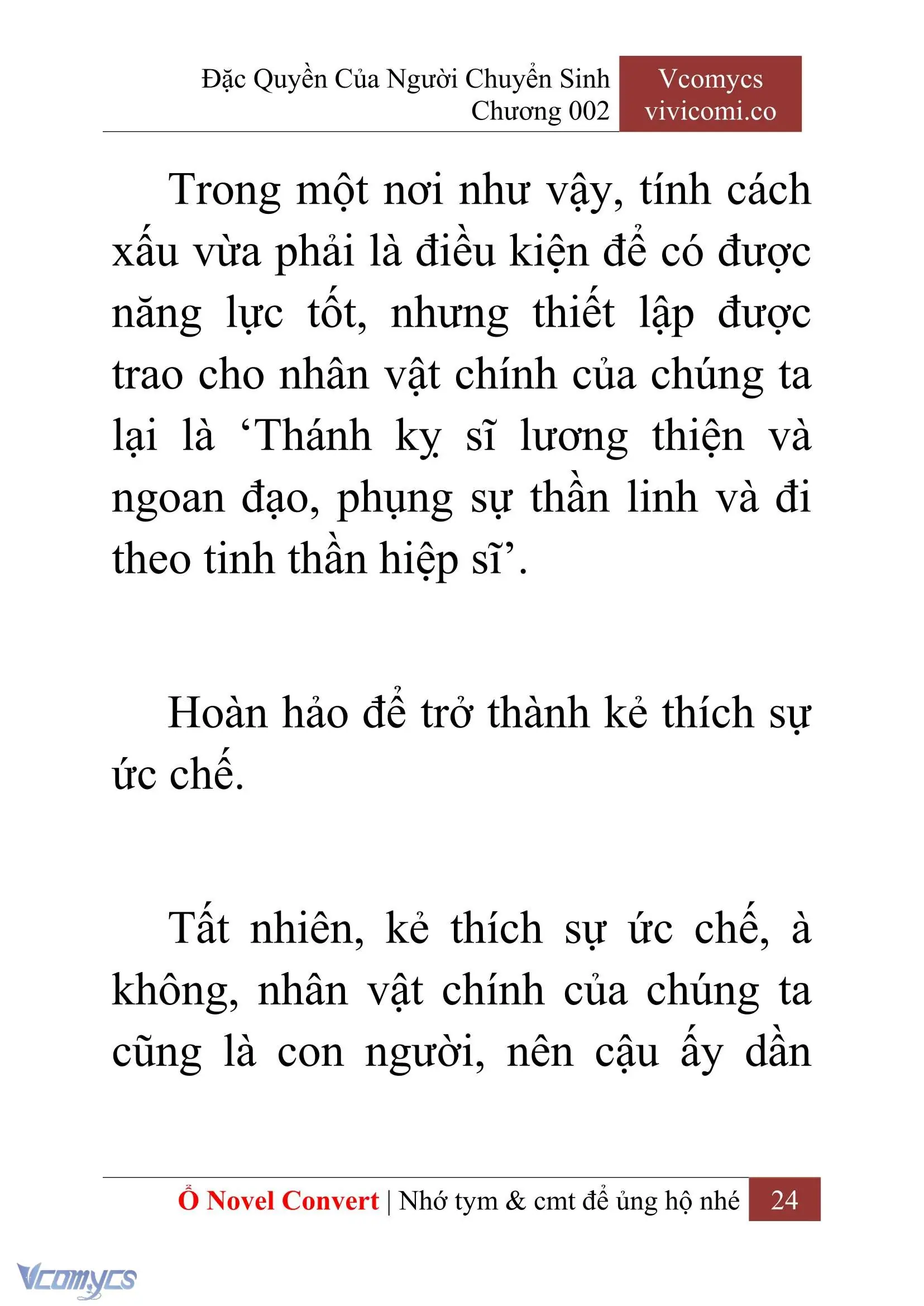[Novel] Đặc Quyền Của Người Chuyển Sinh Chapter 2 - Trang 27