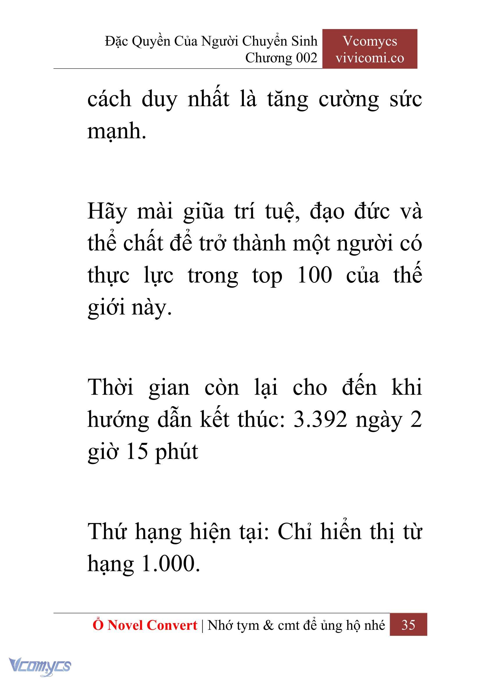 [Novel] Đặc Quyền Của Người Chuyển Sinh Chapter 2 - Trang 38