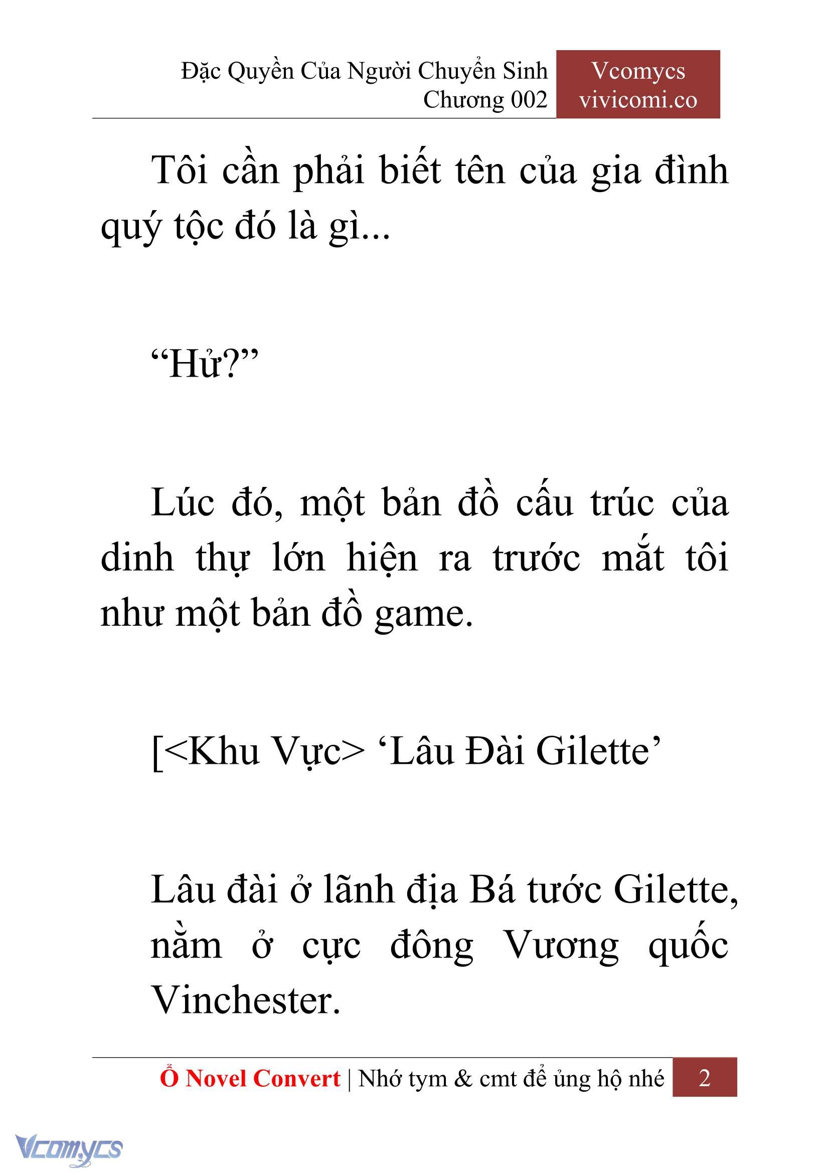 [Novel] Đặc Quyền Của Người Chuyển Sinh Chapter 2 - Trang 5