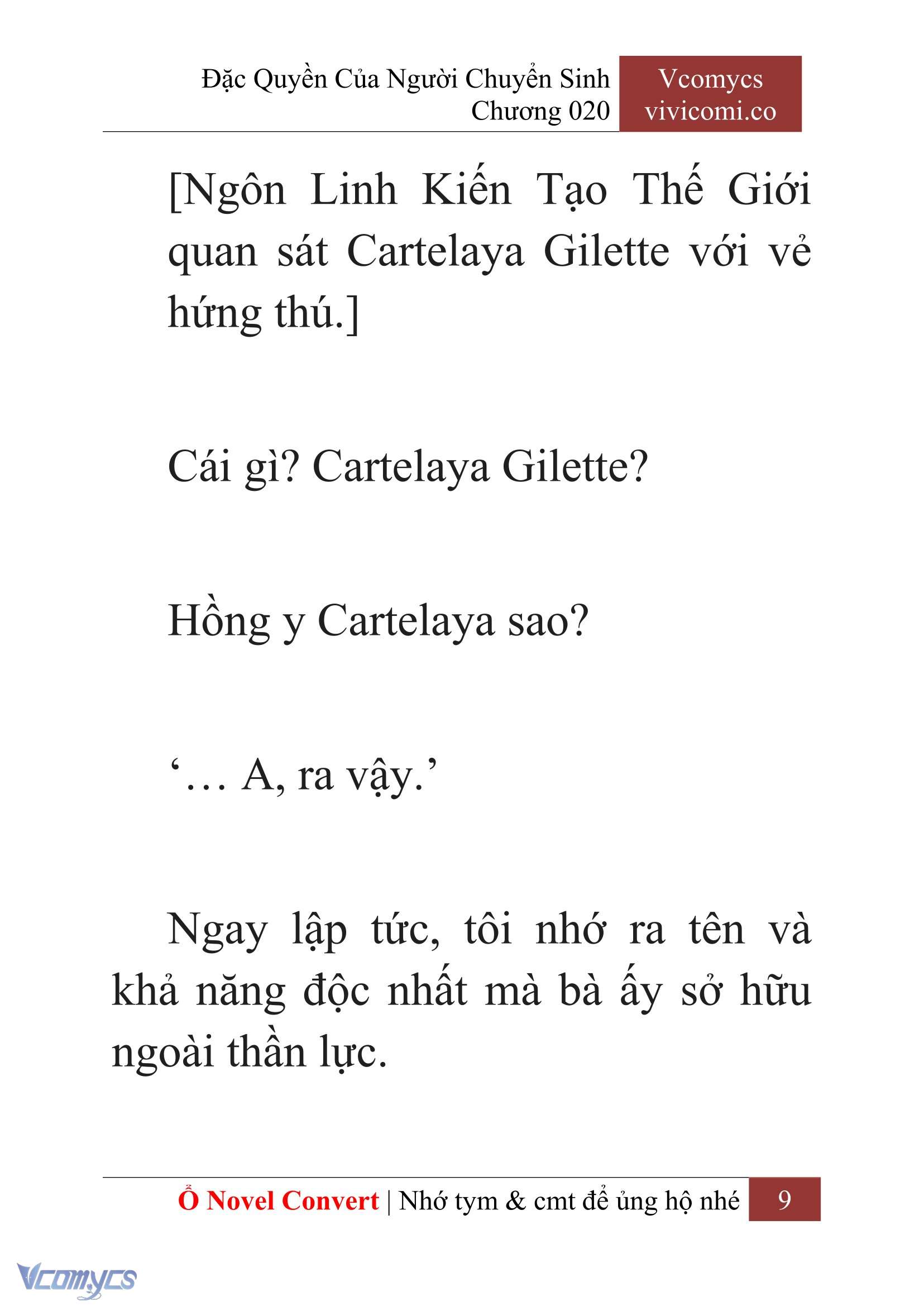 [Novel] Đặc Quyền Của Người Chuyển Sinh Chapter 20 - Trang 12