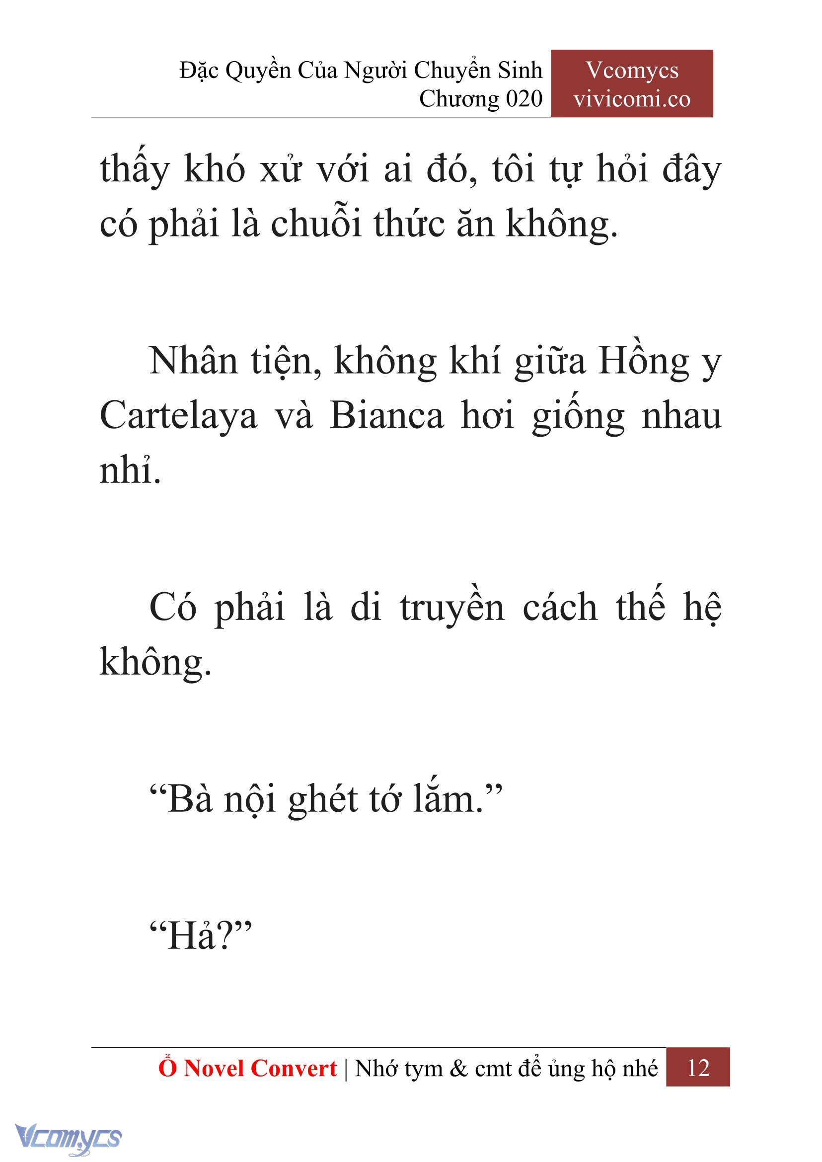 [Novel] Đặc Quyền Của Người Chuyển Sinh Chapter 20 - Trang 15