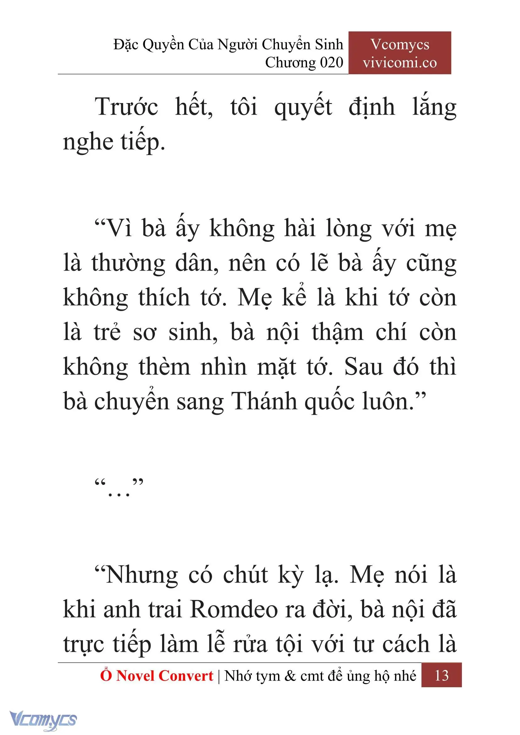 [Novel] Đặc Quyền Của Người Chuyển Sinh Chapter 20 - Trang 16