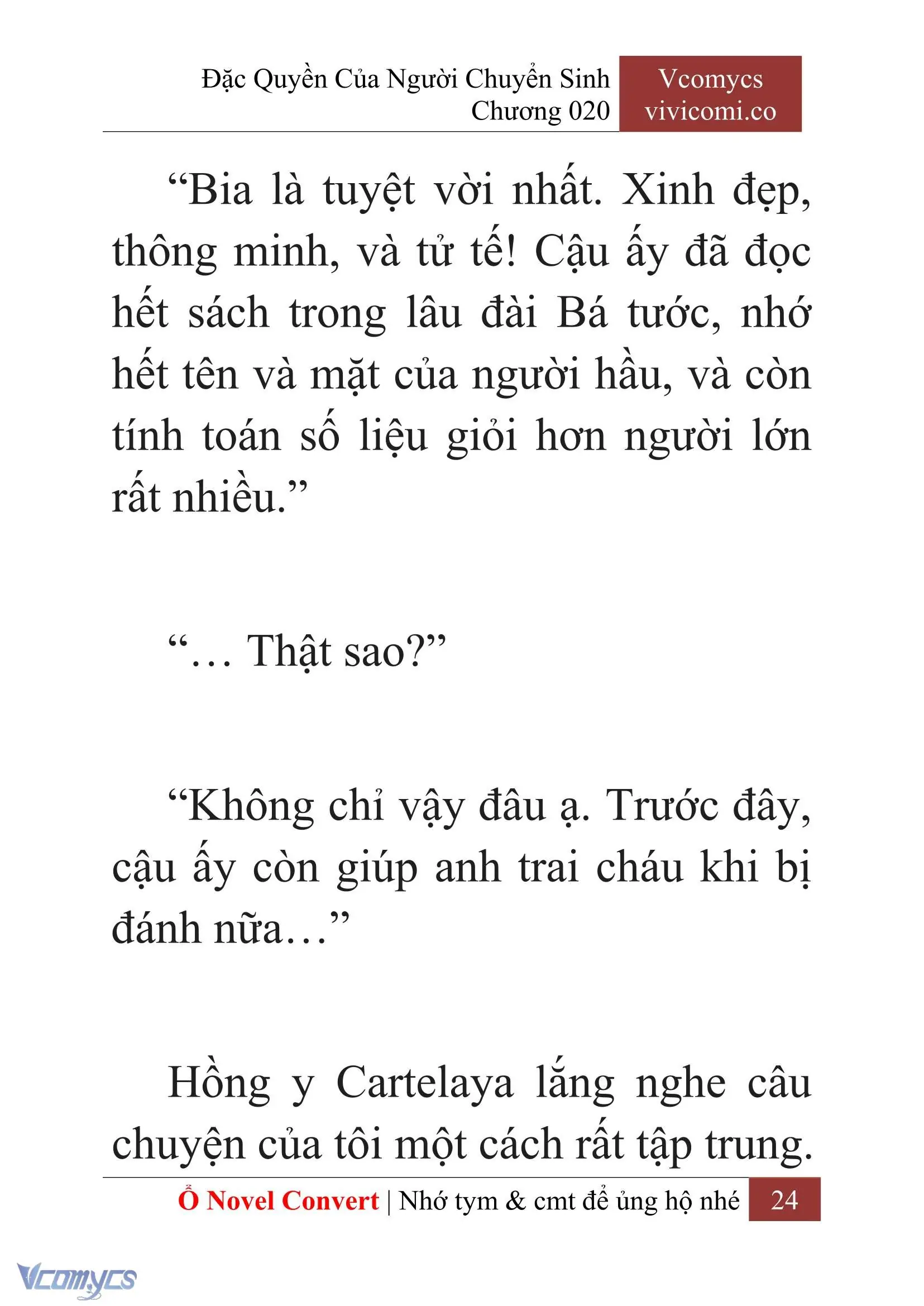 [Novel] Đặc Quyền Của Người Chuyển Sinh Chapter 20 - Trang 27