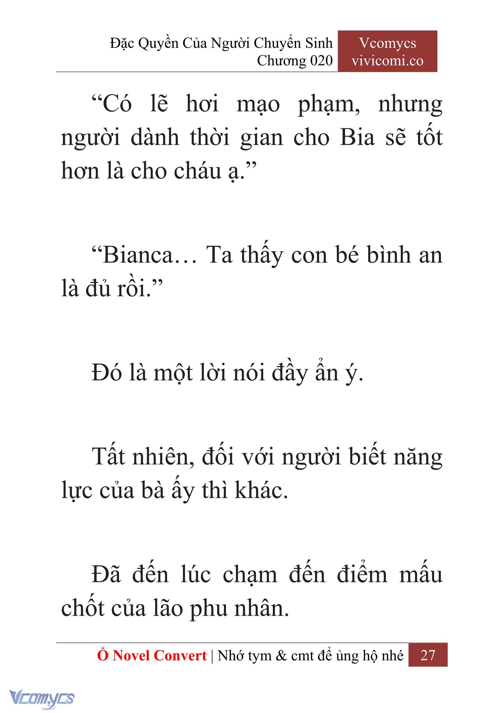 [Novel] Đặc Quyền Của Người Chuyển Sinh Chapter 20 - Trang 30