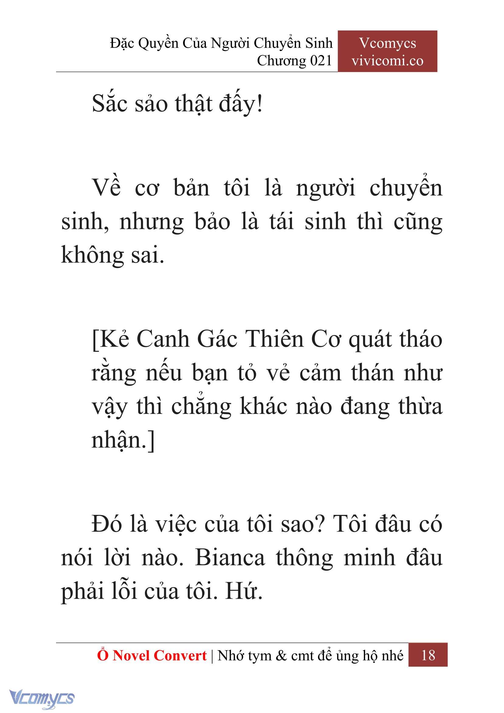 [Novel] Đặc Quyền Của Người Chuyển Sinh Chapter 21 - Trang 21