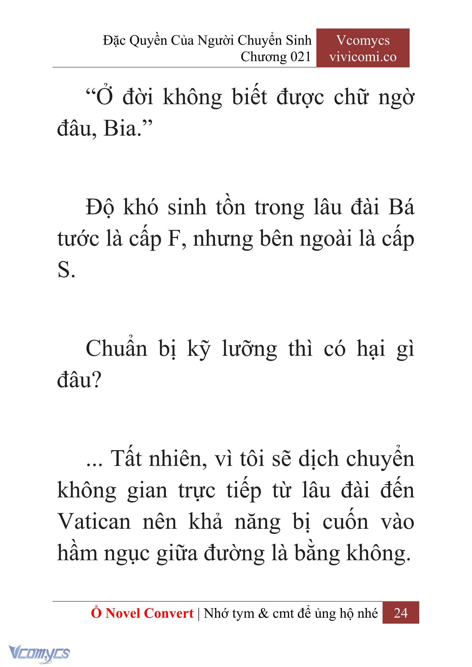 [Novel] Đặc Quyền Của Người Chuyển Sinh Chapter 21 - Trang 27