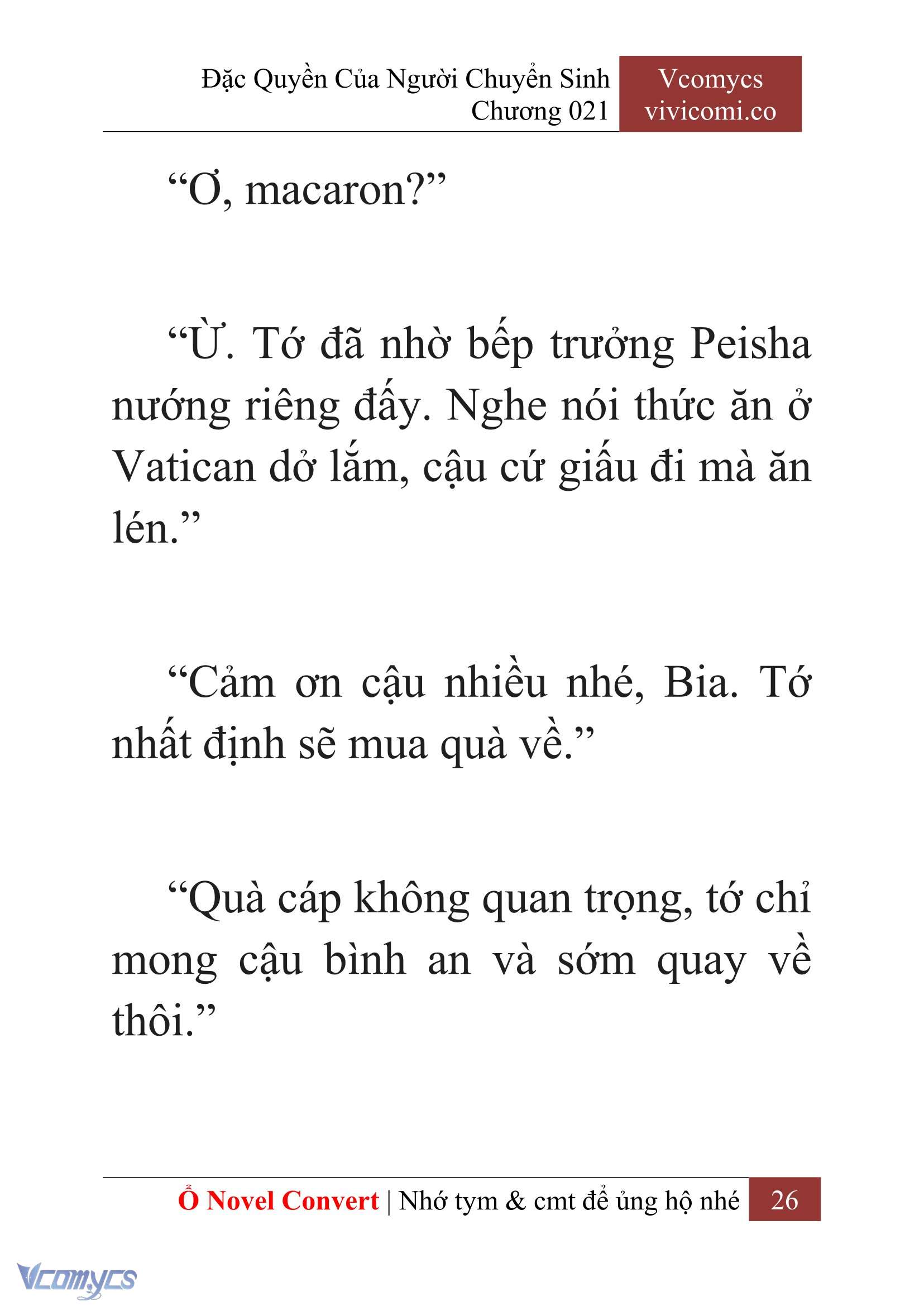 [Novel] Đặc Quyền Của Người Chuyển Sinh Chapter 21 - Trang 29
