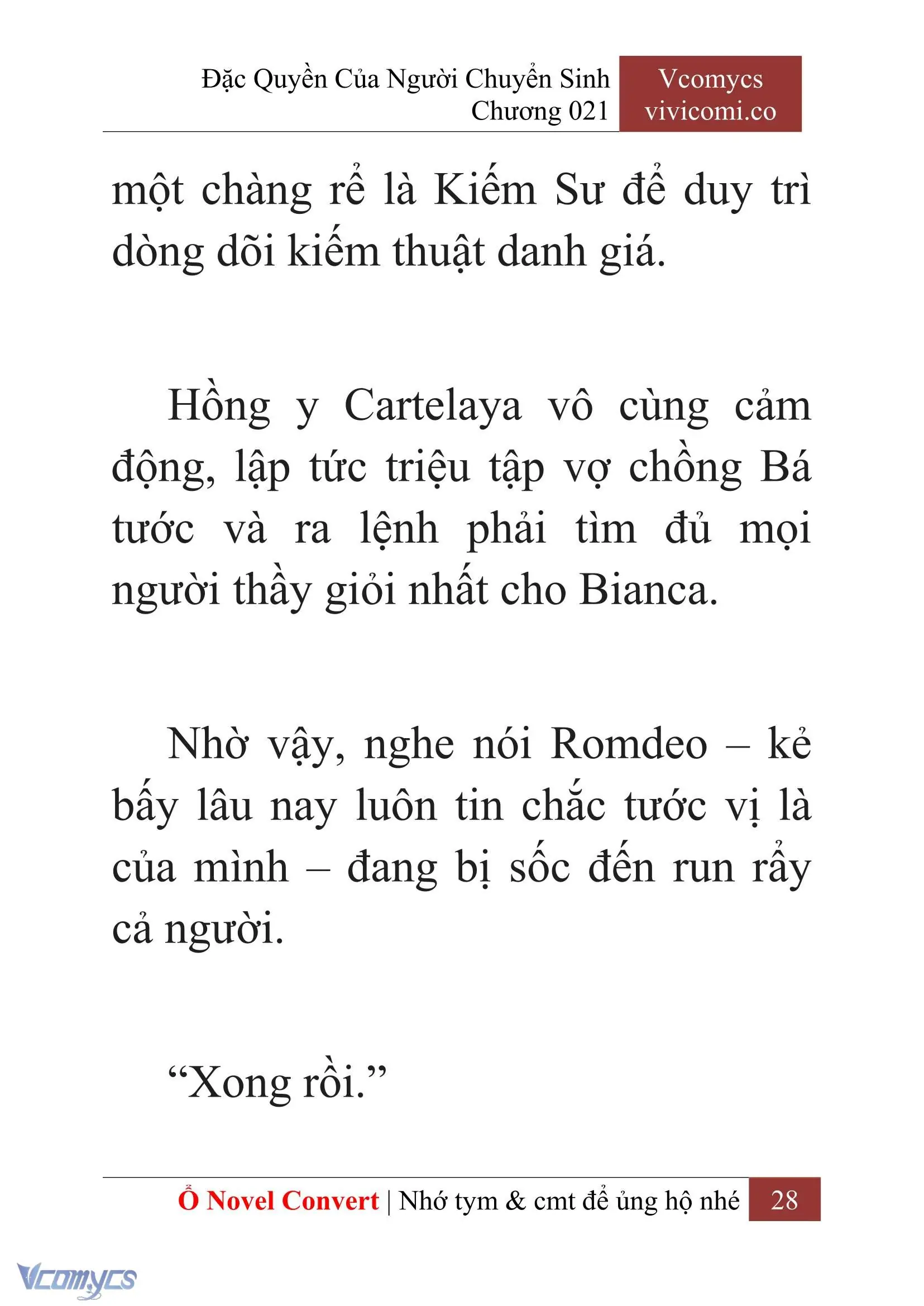 [Novel] Đặc Quyền Của Người Chuyển Sinh Chapter 21 - Trang 31