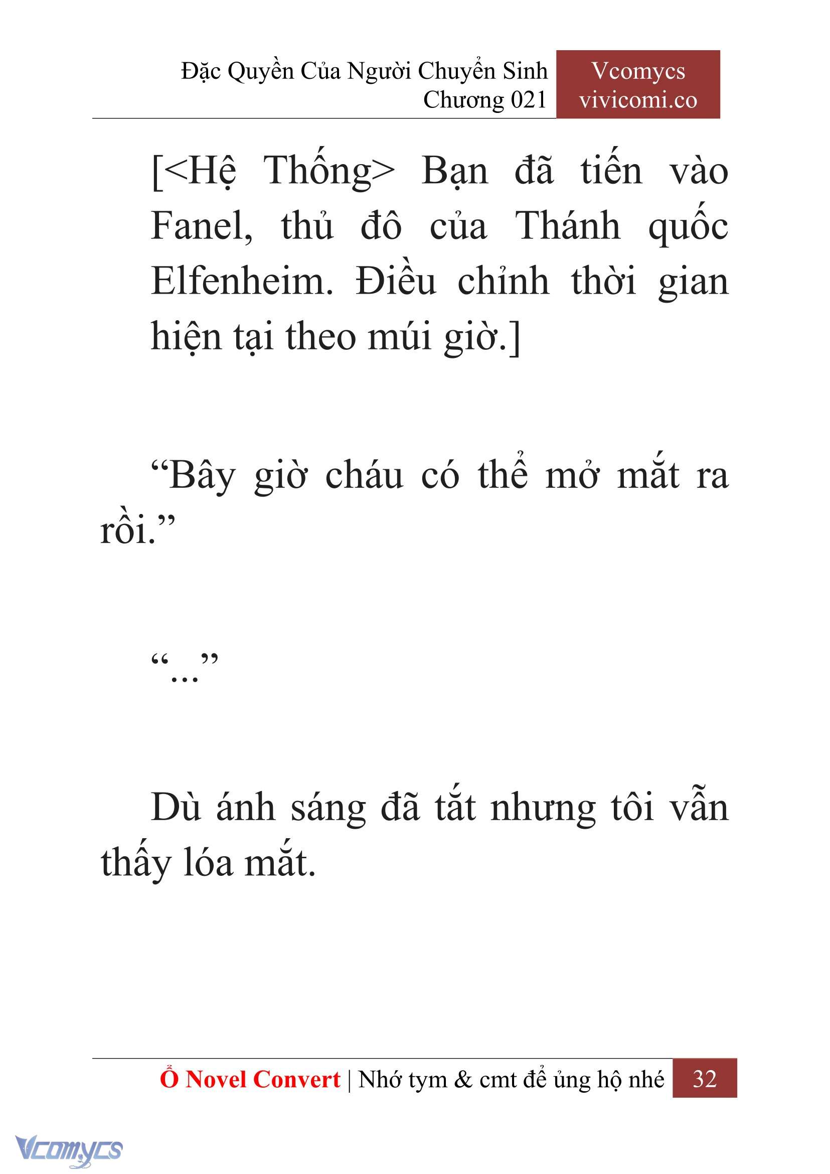 [Novel] Đặc Quyền Của Người Chuyển Sinh Chapter 21 - Trang 35